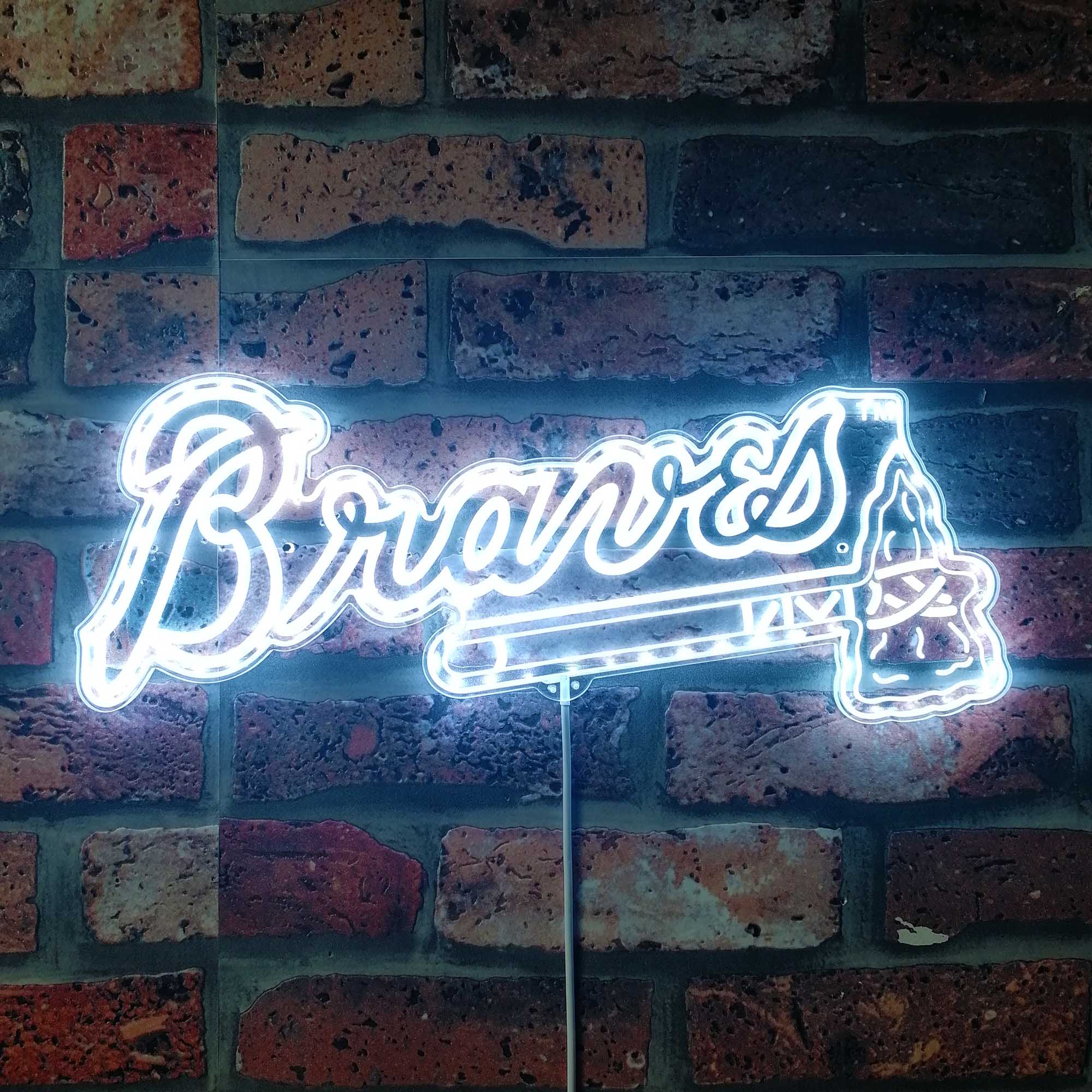 Atlanta Braves Dynamic RGB Edge Lit LED Sign