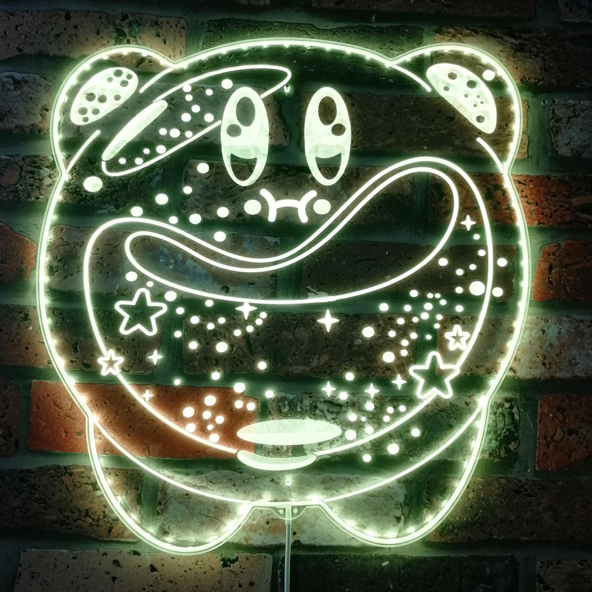 Kirby Star Allies Dynamic RGB Edge Lit LED Sign