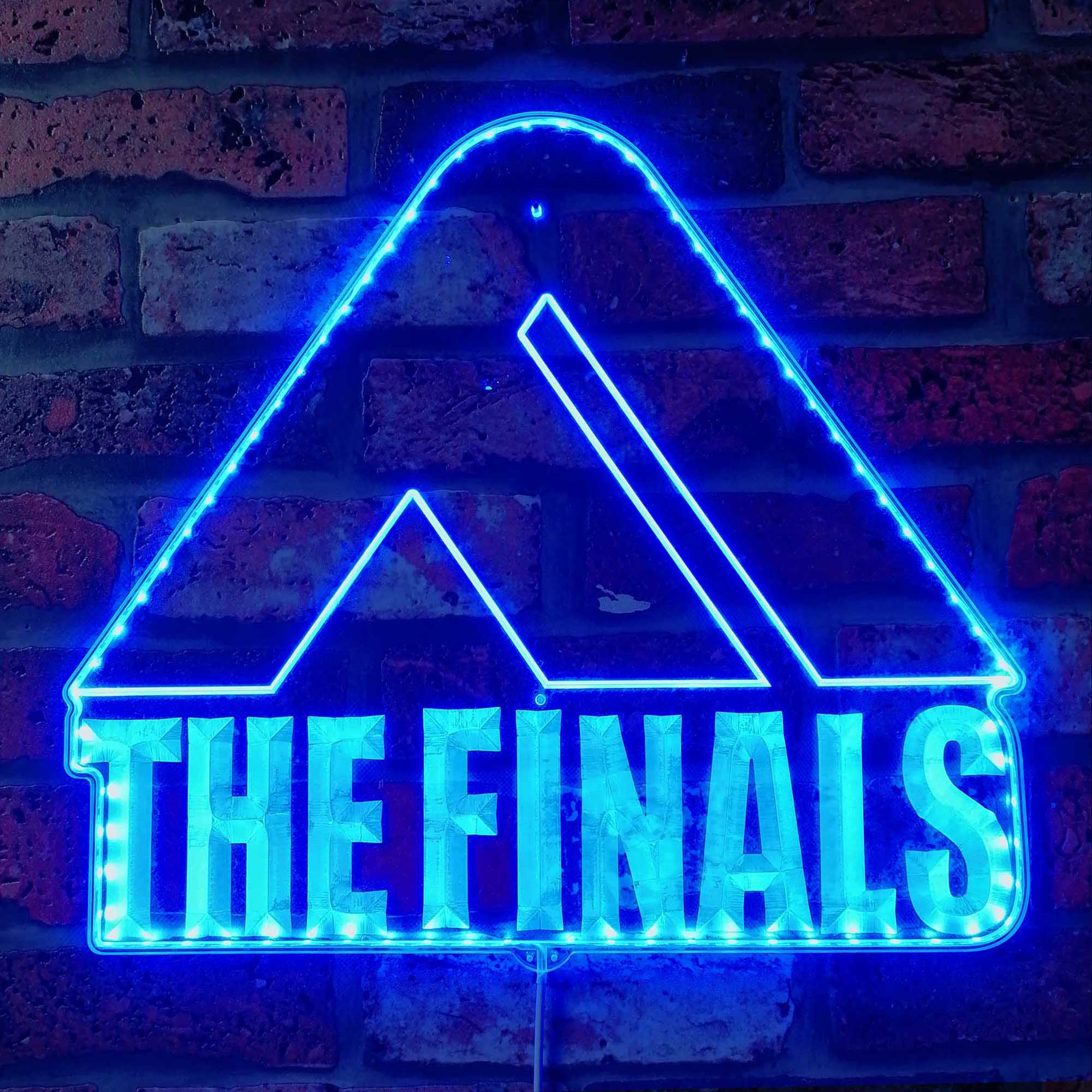 The Finals Gamertag Game Room RGB Edge Lit LED Sign