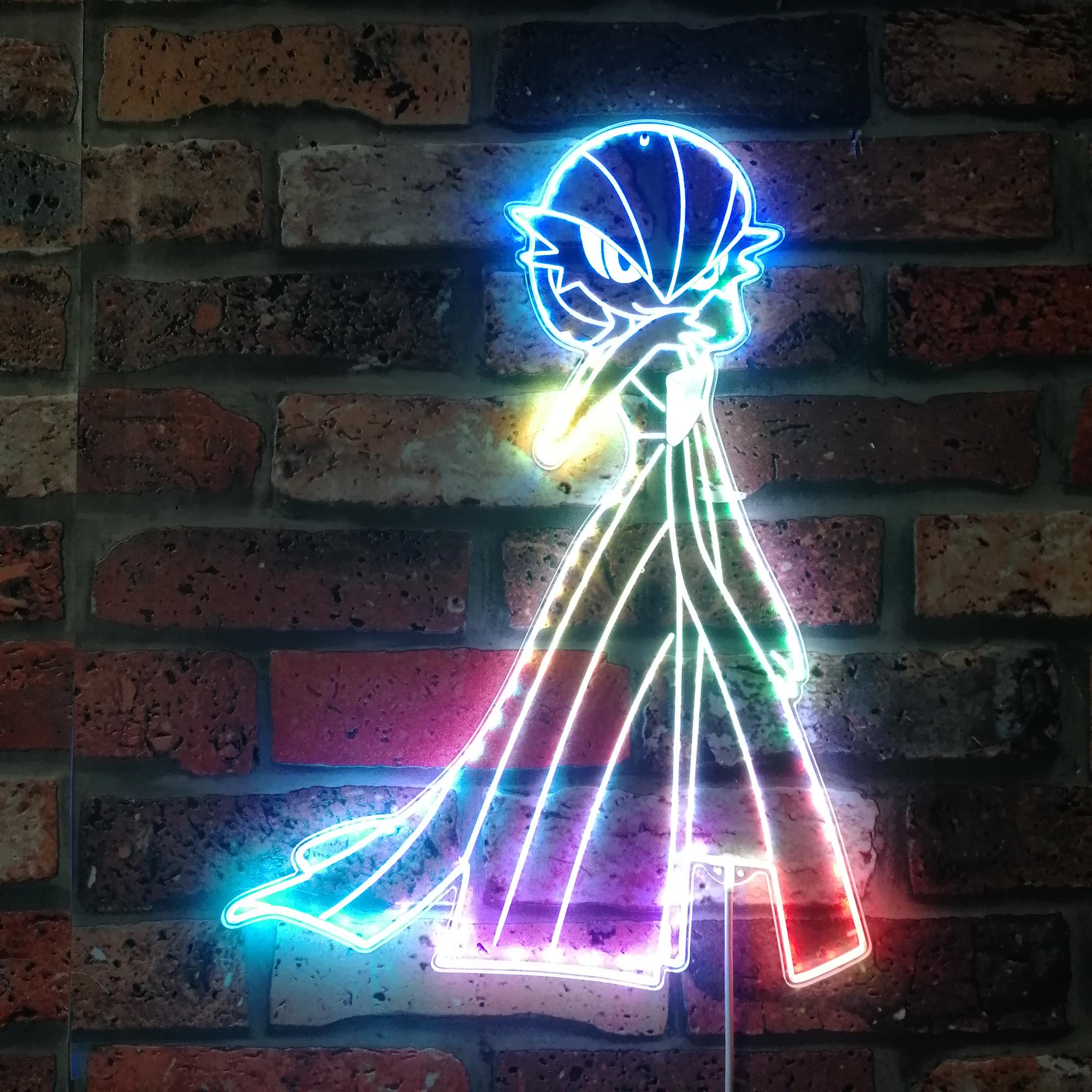 Gardevoir Pokemon Dynamic RGB Edge Lit LED Sign