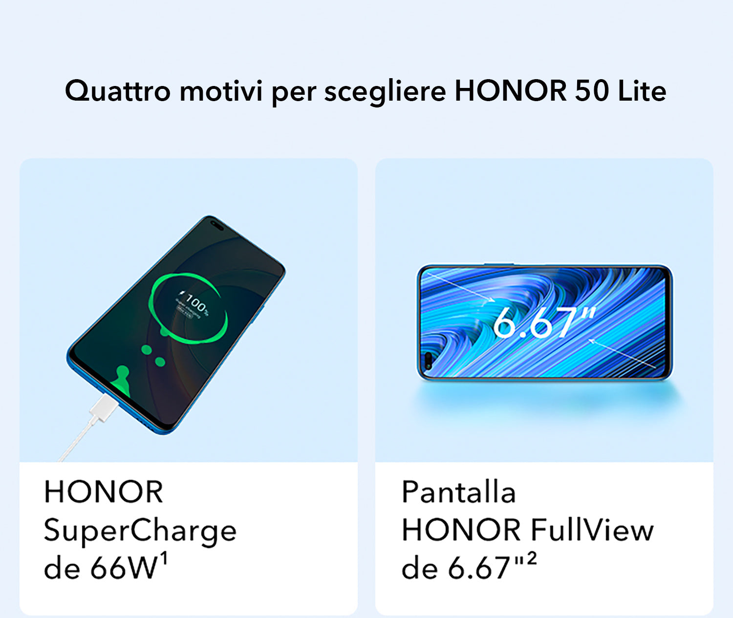 HONOR 50 Lite Cámara de 64MP, SuperCharge de 66W