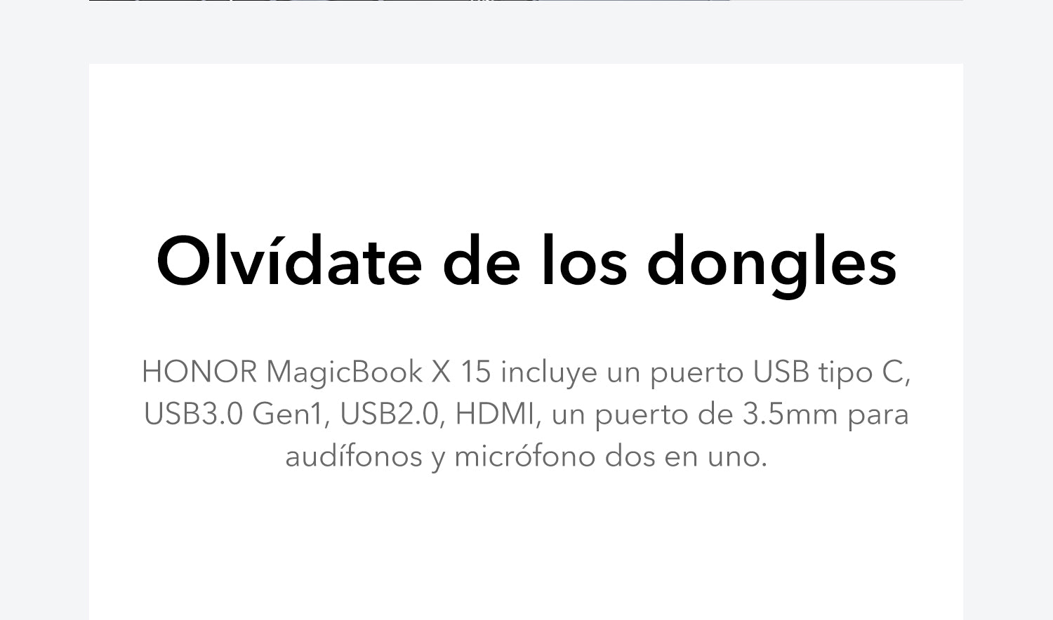 HONOR MagicBook X 15 Intel® Core™ i3-10110U, Windows 10 Home (8GB + 256G) Gris Espacial