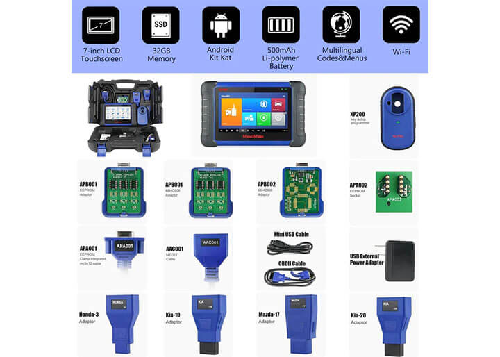 Diagnostics and OBD interface are included in the IM508 package.