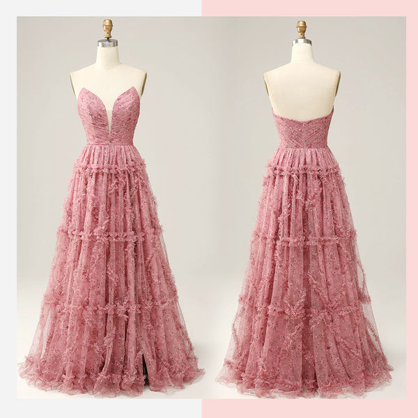 Dusty Rose Prom Dress