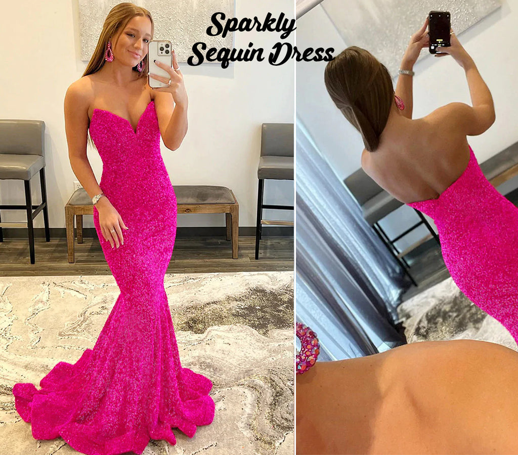 Sparkly Sequin Prom Dress