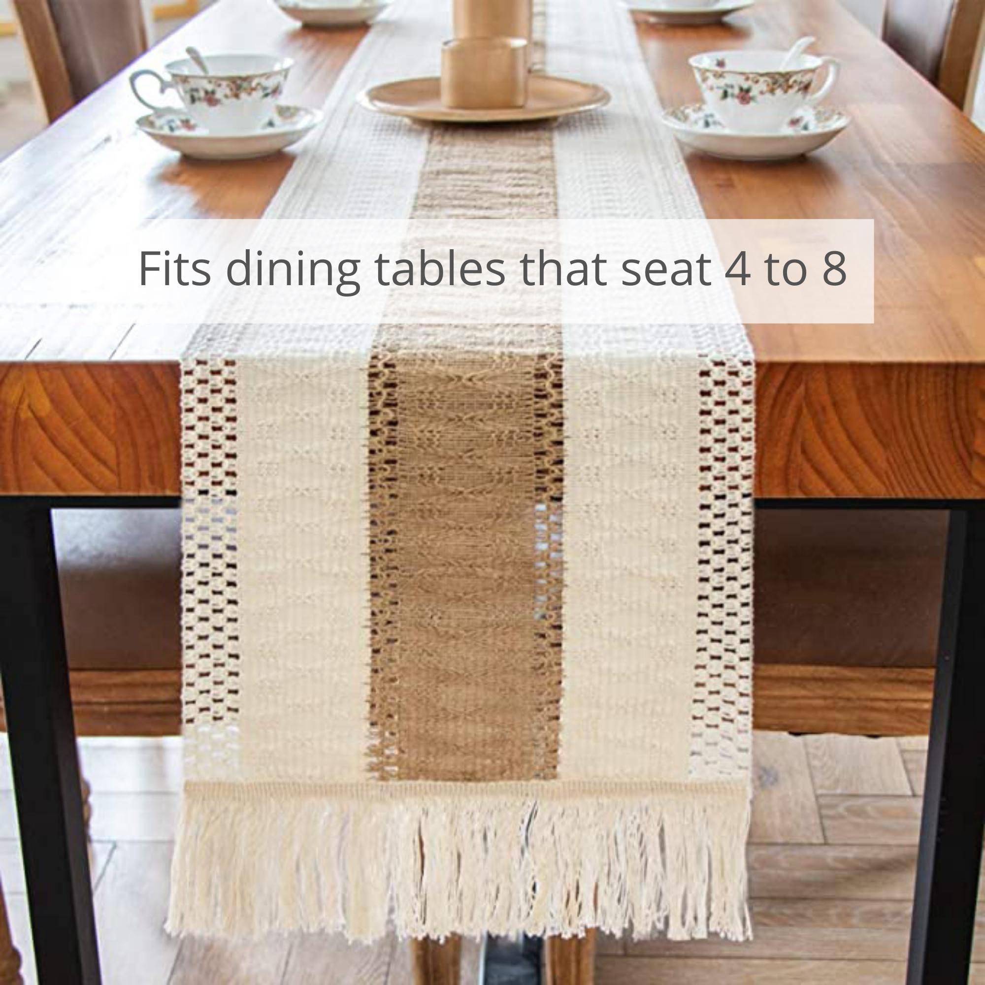 72 Inch Burlap Table Runner