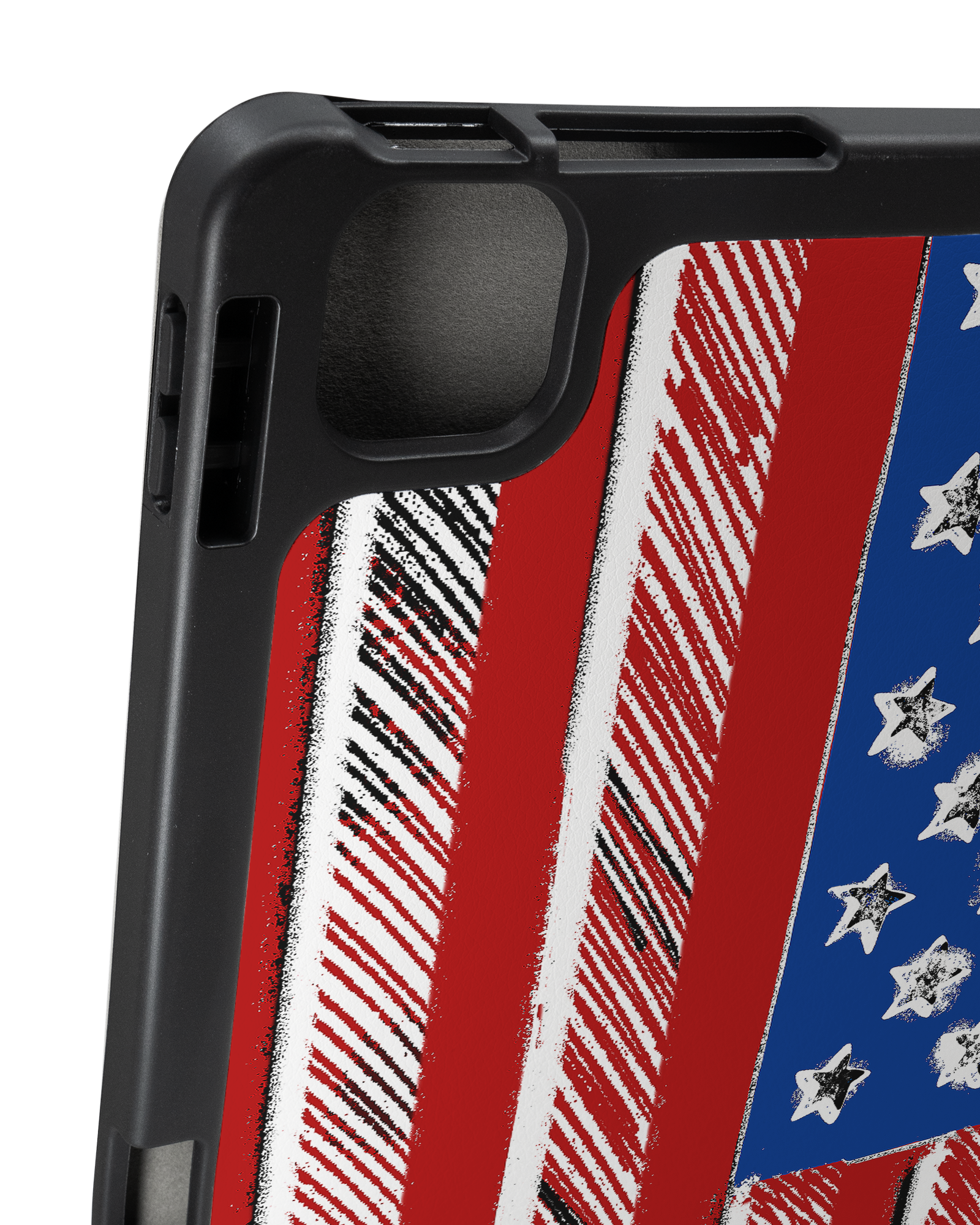 American Flag Color iPad Case with Pencil Holder Apple iPad Pro (12.9