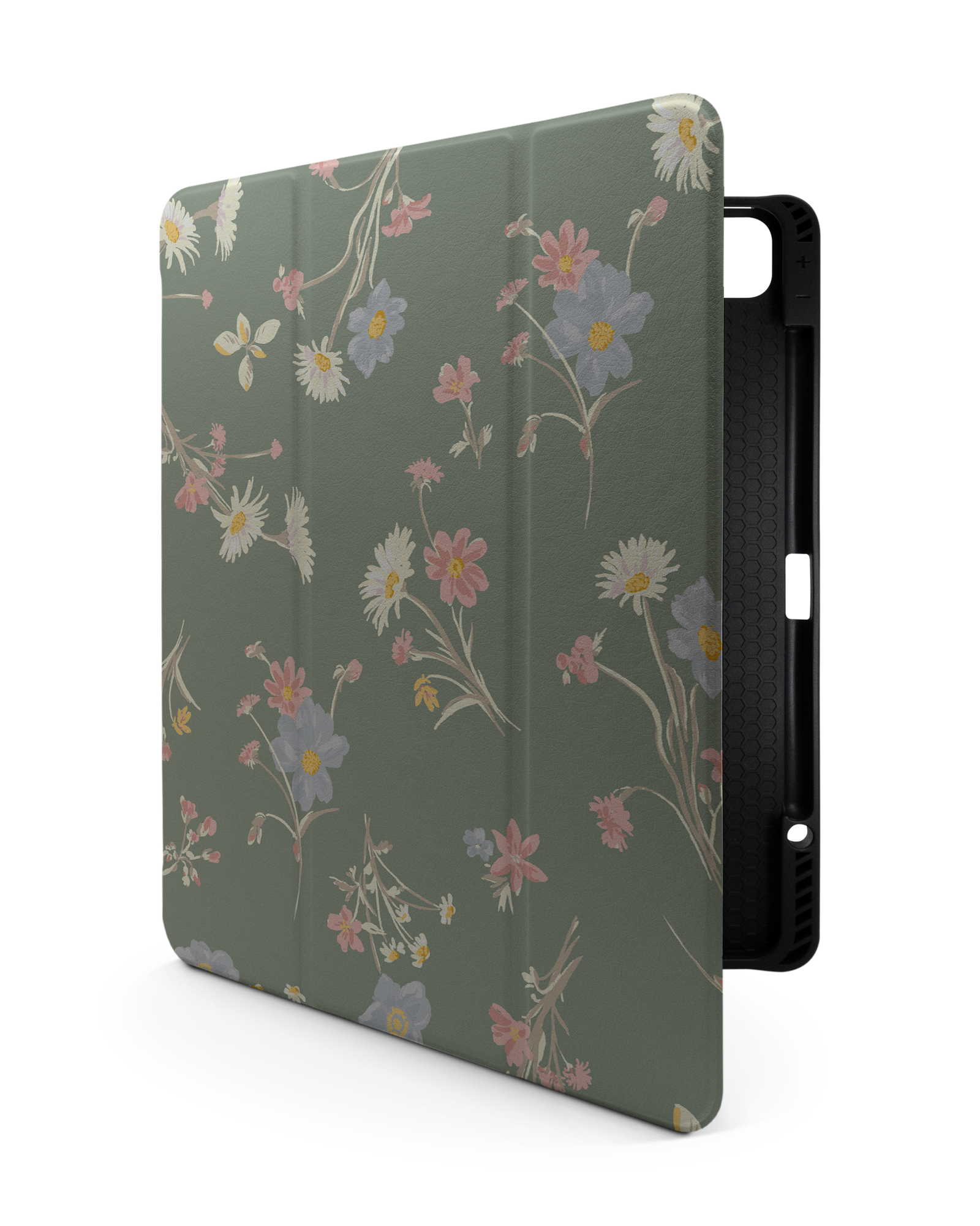 Wild Flower Sprigs iPad Case with Pencil Holder Apple iPad Pro (12.9