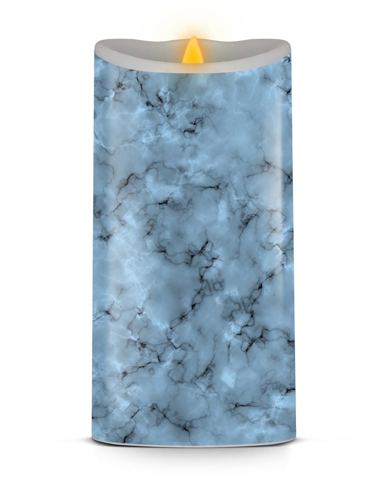 Blue Marble Luminara Candle Sticker