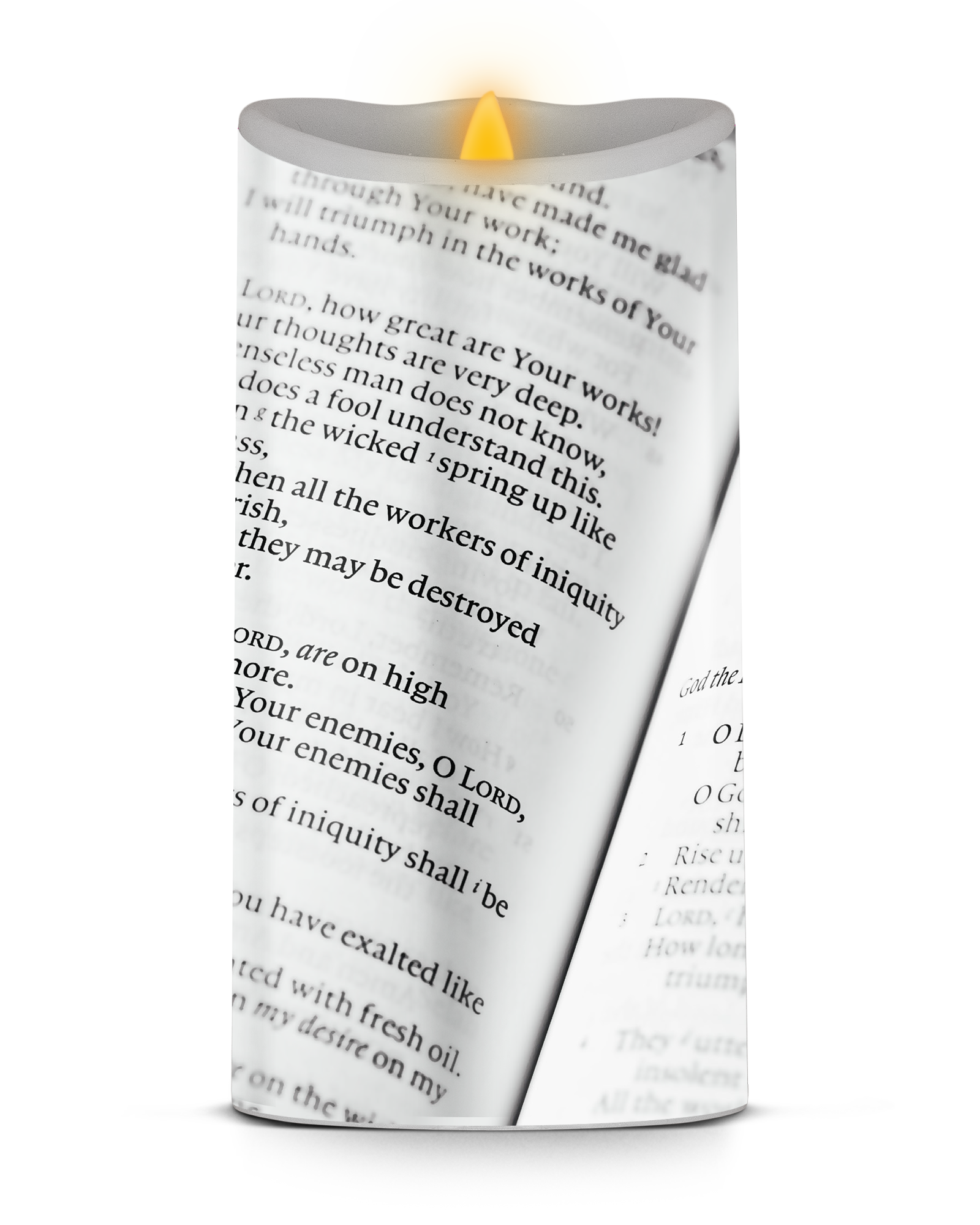 Bible Verse Luminara Candle Sticker