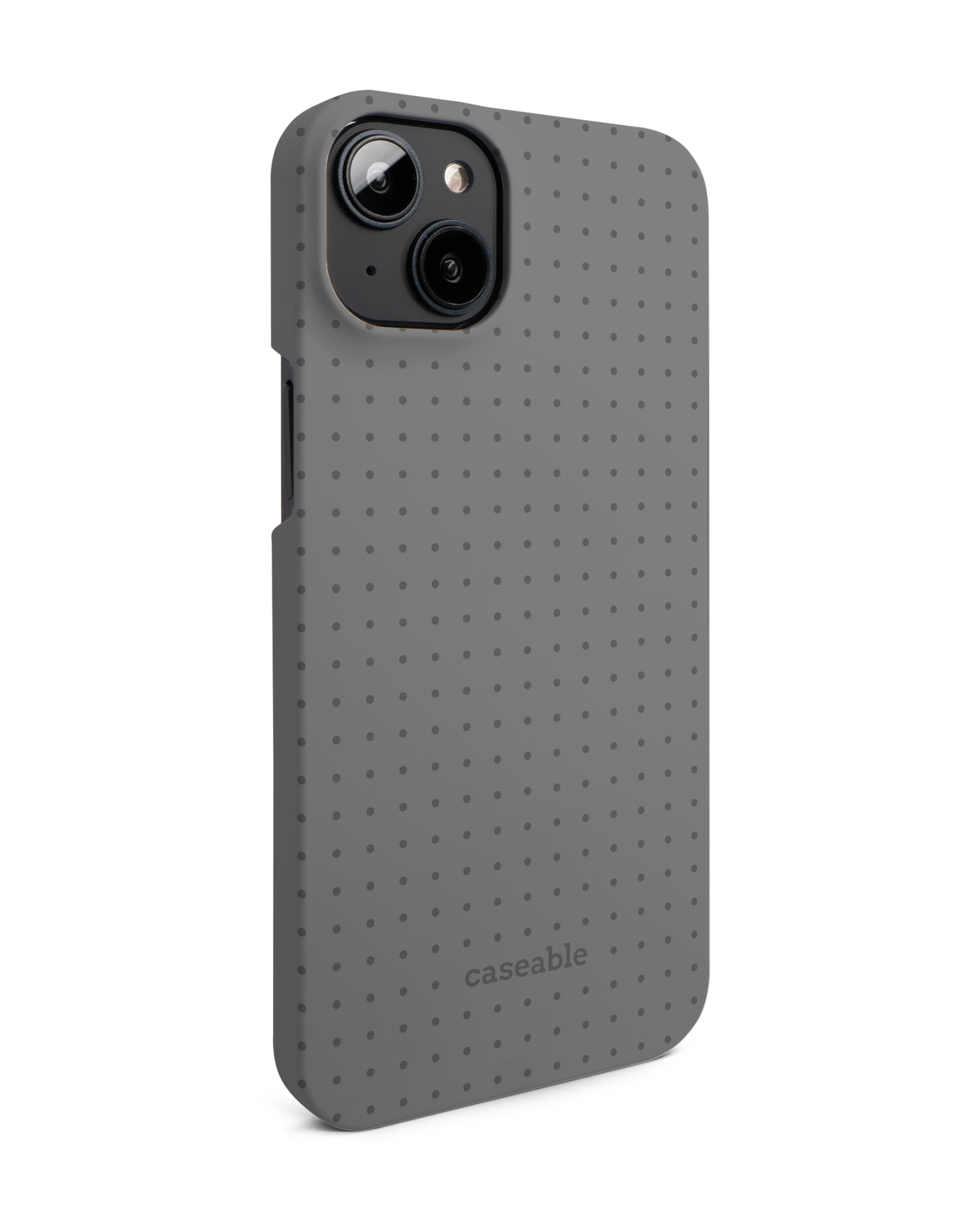 Dot Grid Grey Hard Shell Phone Case Apple iPhone 14 Plus