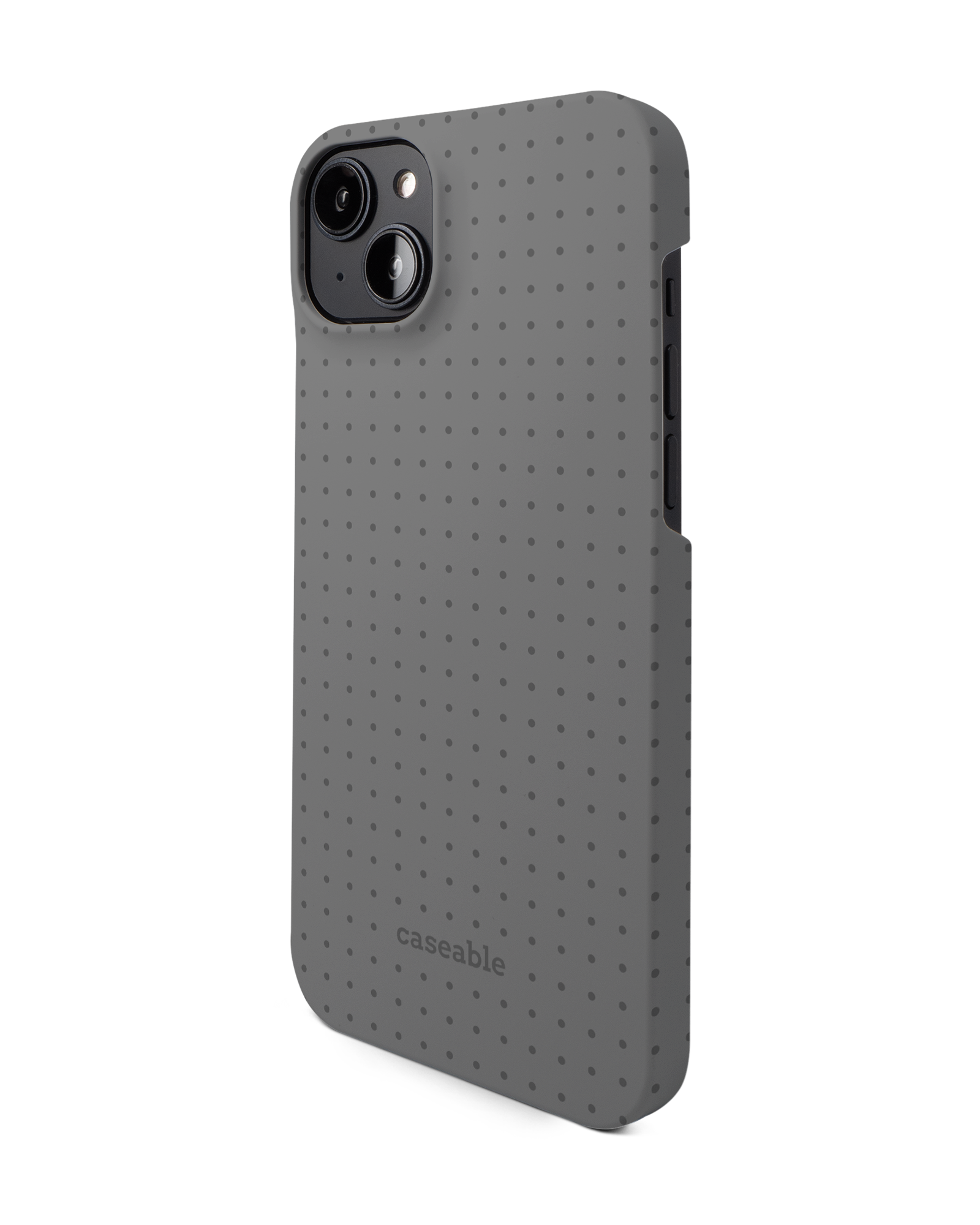 Dot Grid Grey Hard Shell Phone Case Apple iPhone 14 Plus