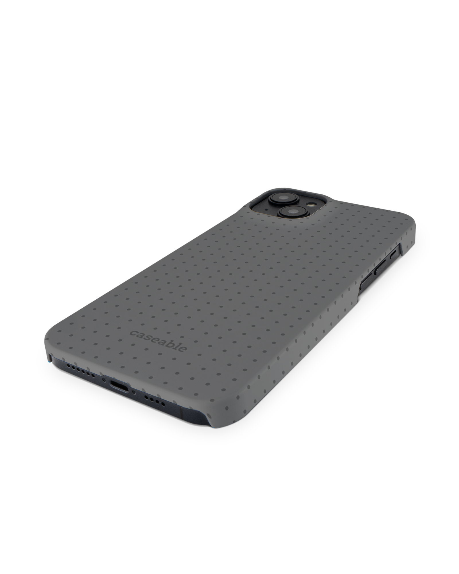 Dot Grid Grey Hard Shell Phone Case Apple iPhone 14 Plus