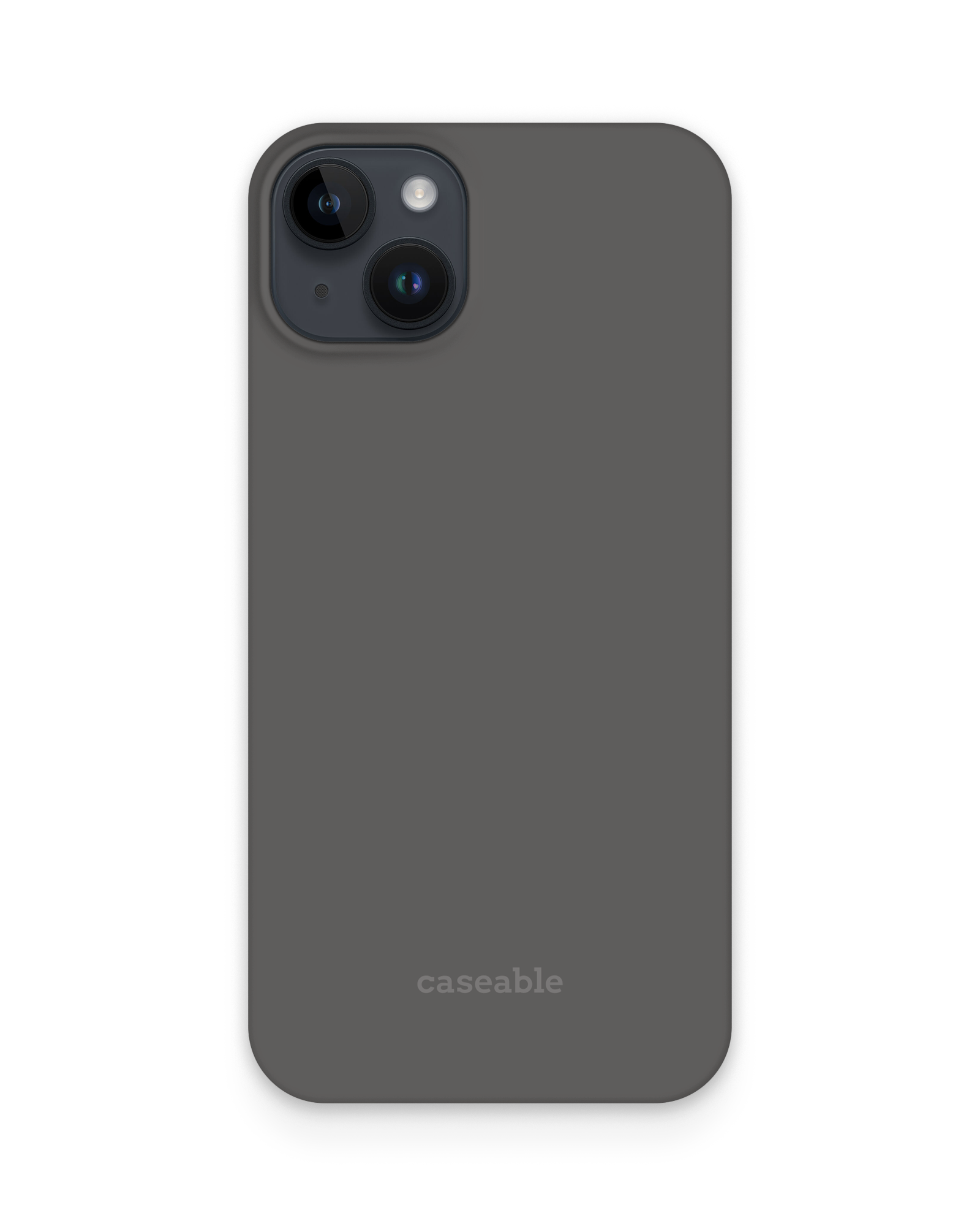 SPACE GREY Hard Shell Phone Case Apple iphone 15 Plus
