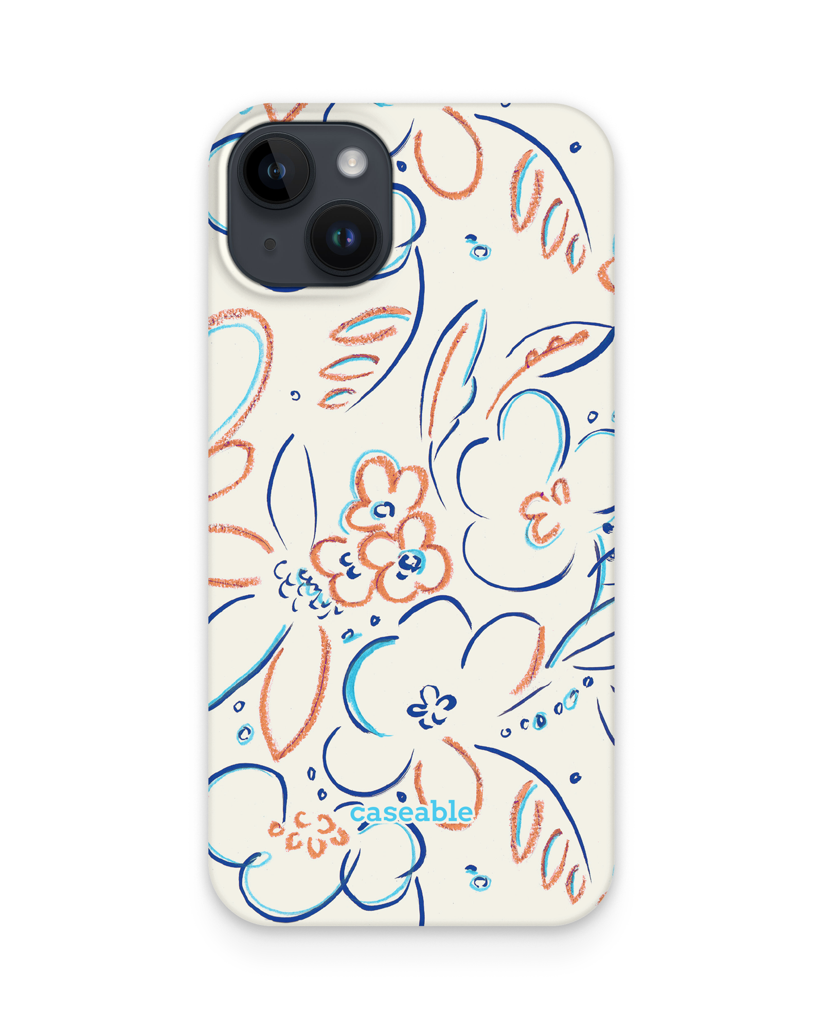 Bloom Doodles Hard Shell Phone Case Apple iPhone 14 Plus