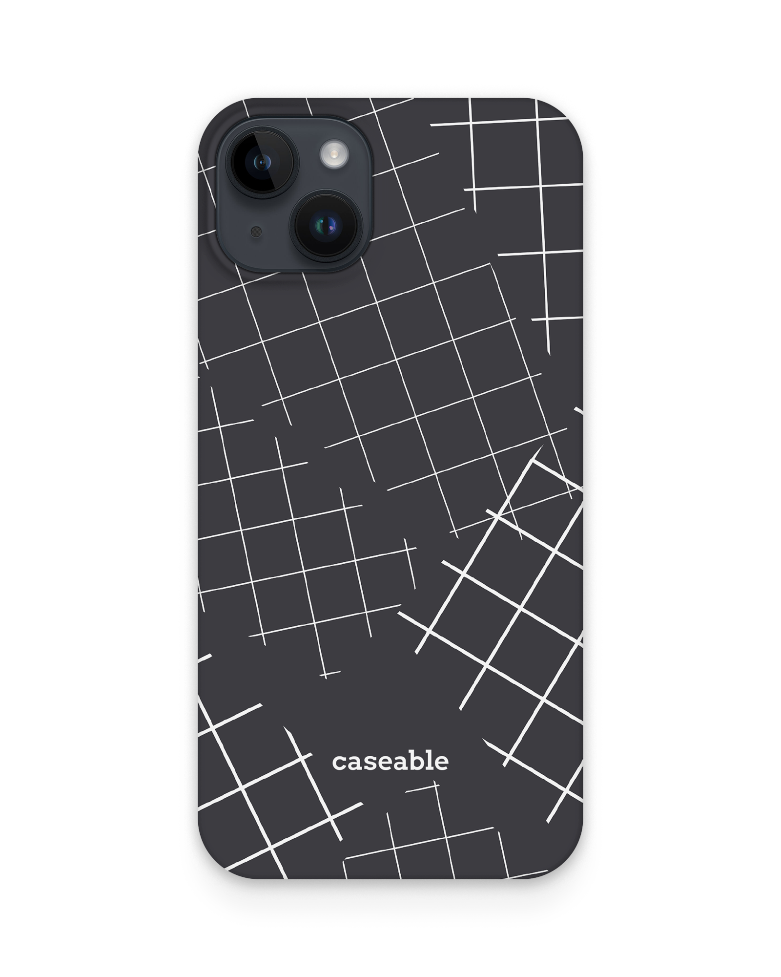 Grids Hard Shell Phone Case Apple iPhone 14 Plus