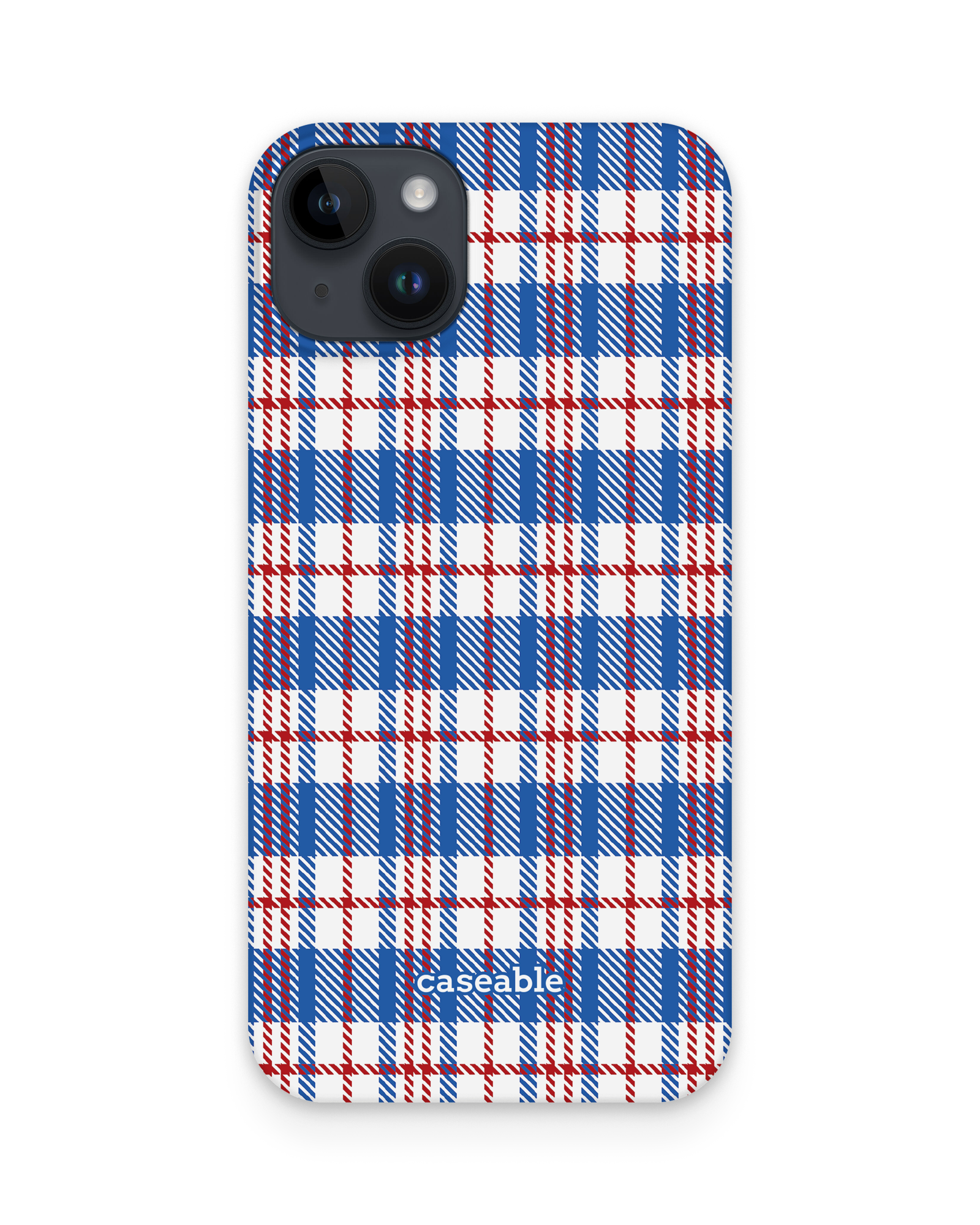 Plaid Market Bag Hard Shell Phone Case Apple iPhone 14 Plus