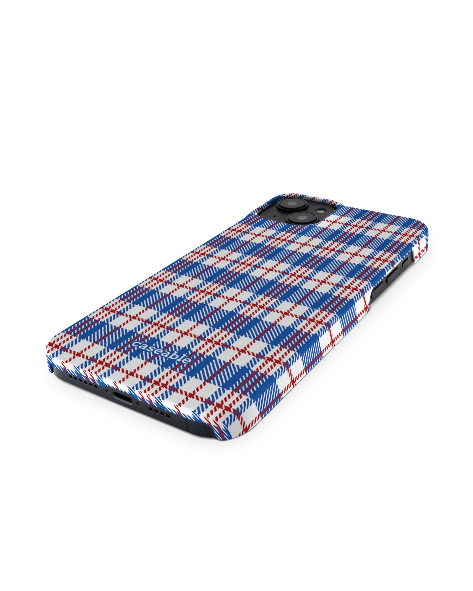 Plaid Market Bag Hard Shell Phone Case Apple iPhone 14 Plus