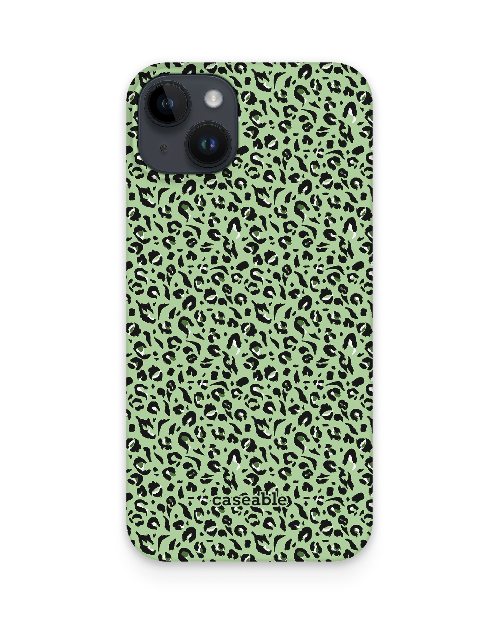 Mint Leopard Hard Shell Phone Case Apple iphone 15 Plus
