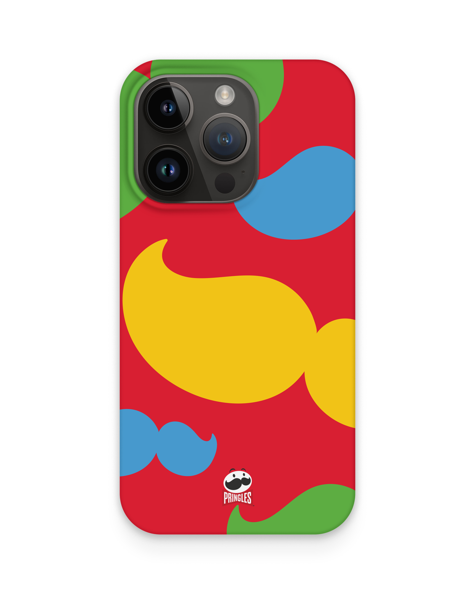 Pringles Moustache Hard Shell Phone Case Apple iPhone 14 Pro