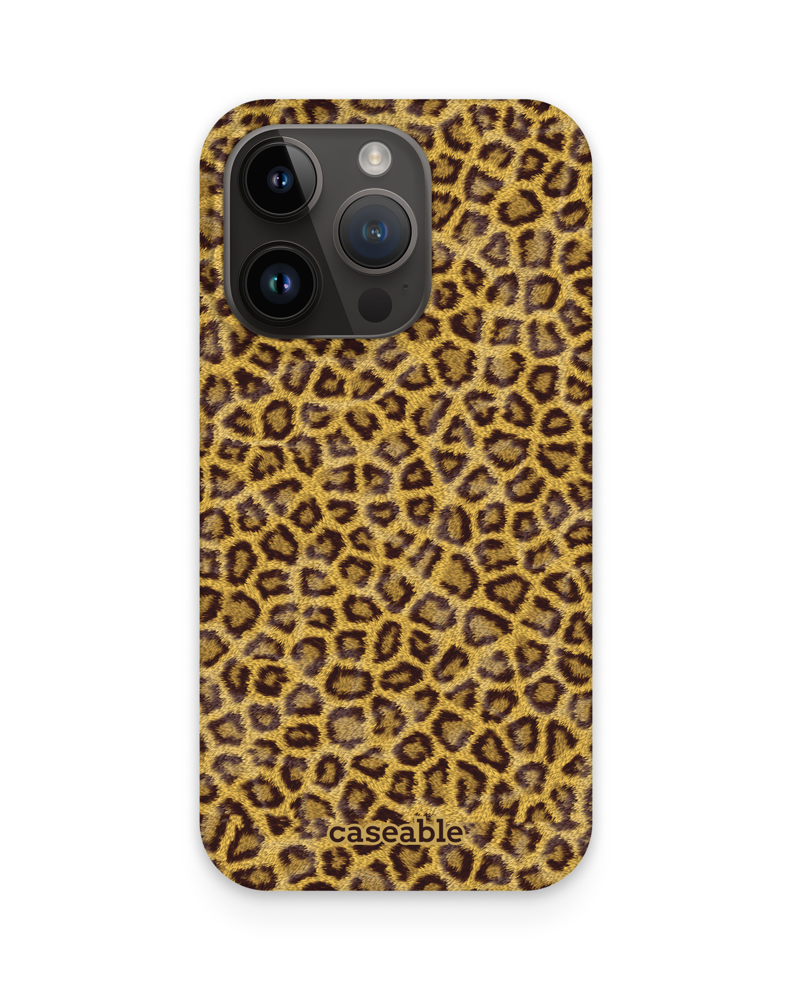 Leopard Skin Hard Shell Phone Case Apple iPhone 15 Pro