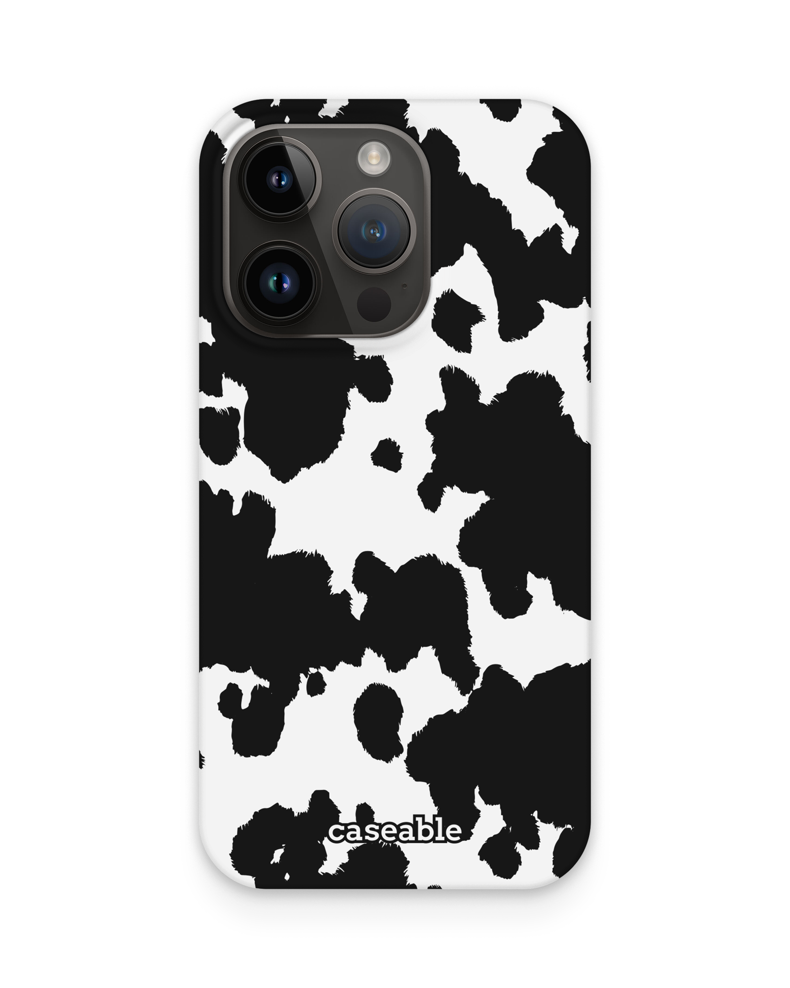 Cow Print Hard Shell Phone Case Apple iPhone 14 Pro