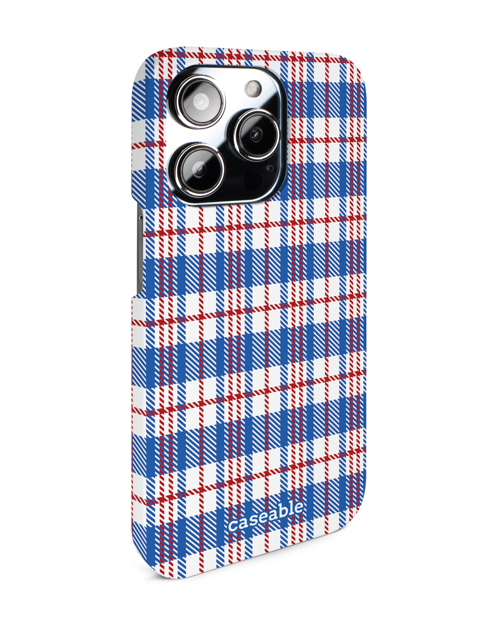 Plaid Market Bag Hard Shell Phone Case Apple iPhone 14 Pro