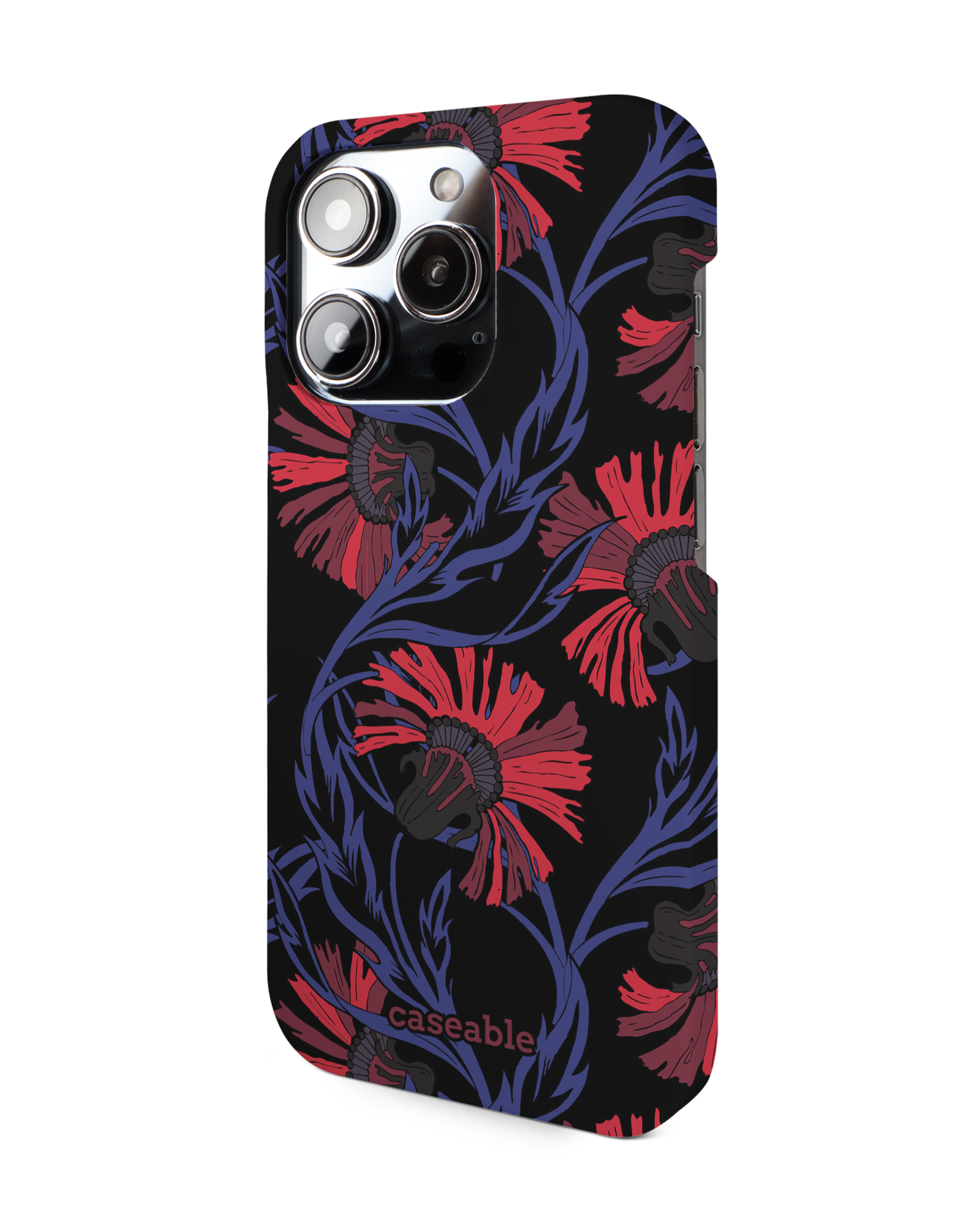 Midnight Floral Hard Shell Phone Case Apple iPhone 14 Pro