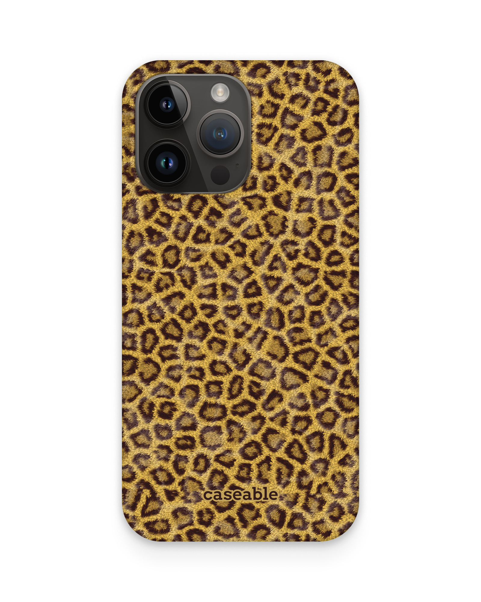 Leopard Skin Hard Shell Phone Case Apple iPhone 15 Pro Max