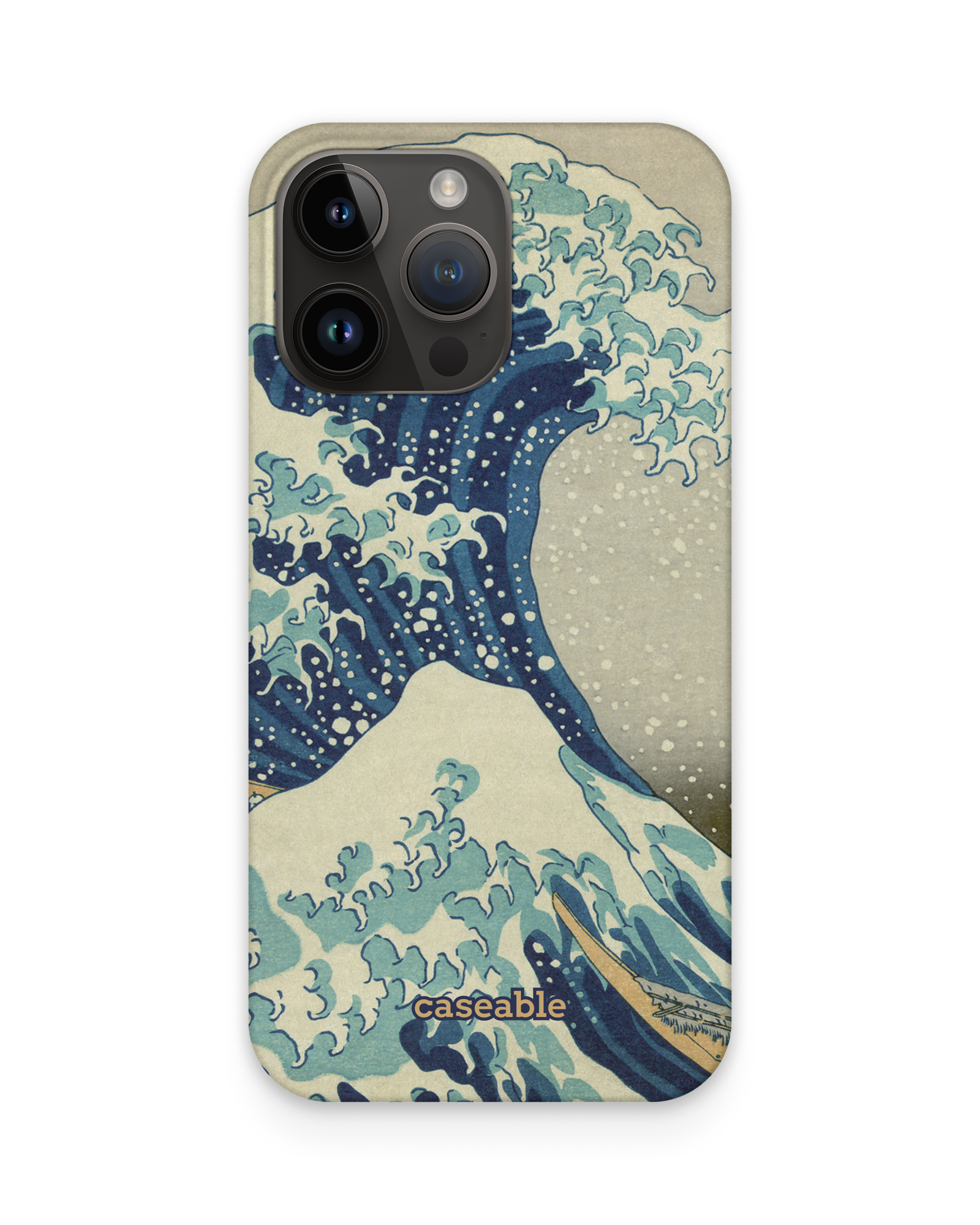Great Wave Off Kanagawa By Hokusai Hard Shell Phone Case Apple iPhone 15 Pro Max