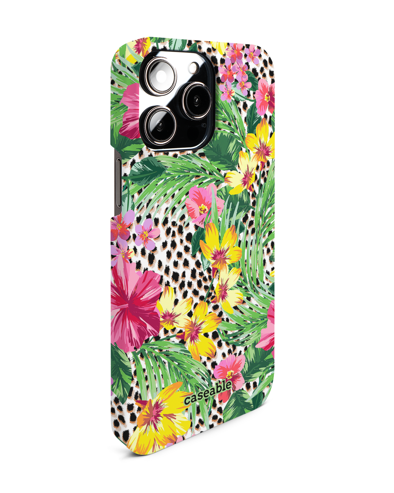 Tropical Cheetah Hard Shell Phone Case Apple iPhone 14 Pro Max
