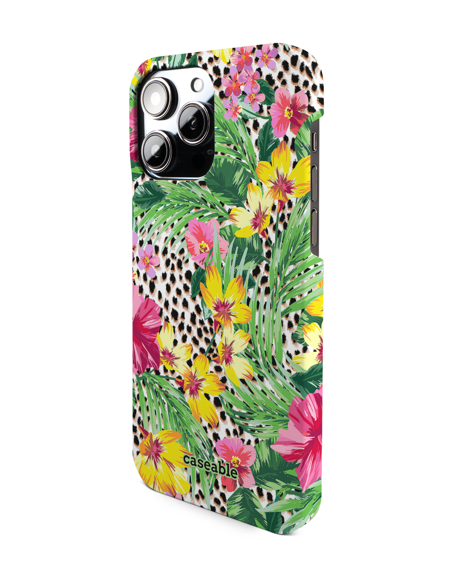 Tropical Cheetah Hard Shell Phone Case Apple iPhone 14 Pro Max