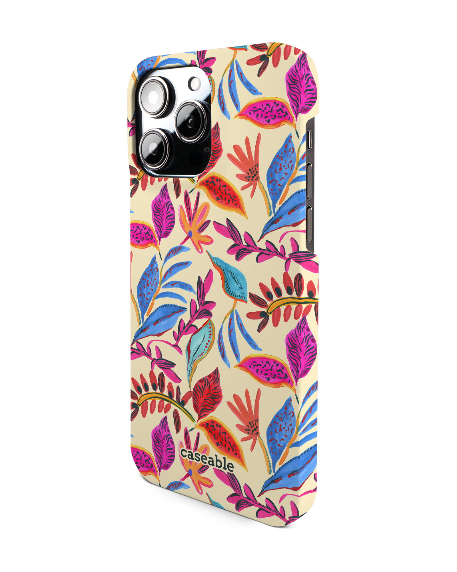 Painterly Spring Leaves Hard Shell Phone Case Apple iPhone 14 Pro Max