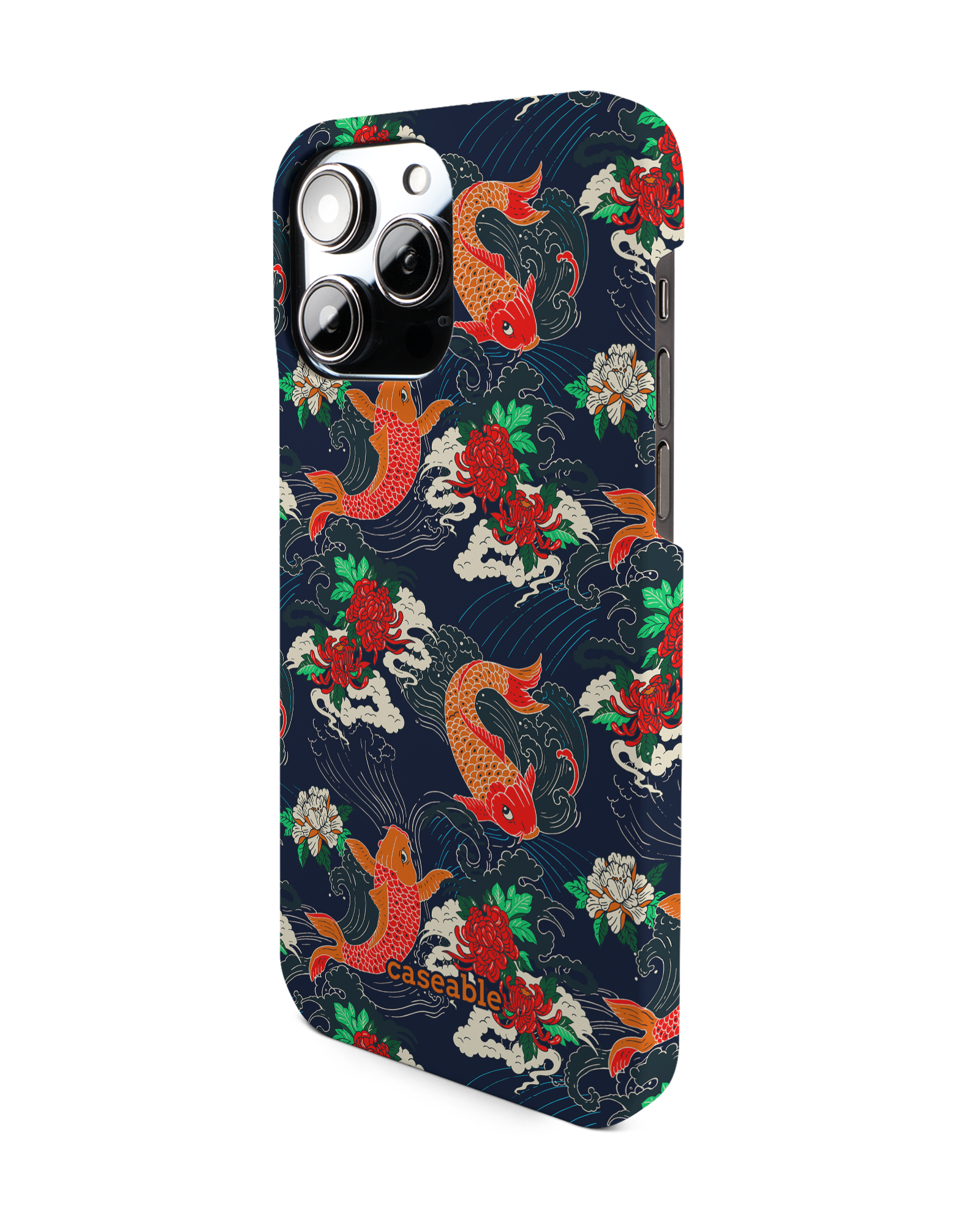 Repeating Koi Hard Shell Phone Case Apple iPhone 14 Pro Max