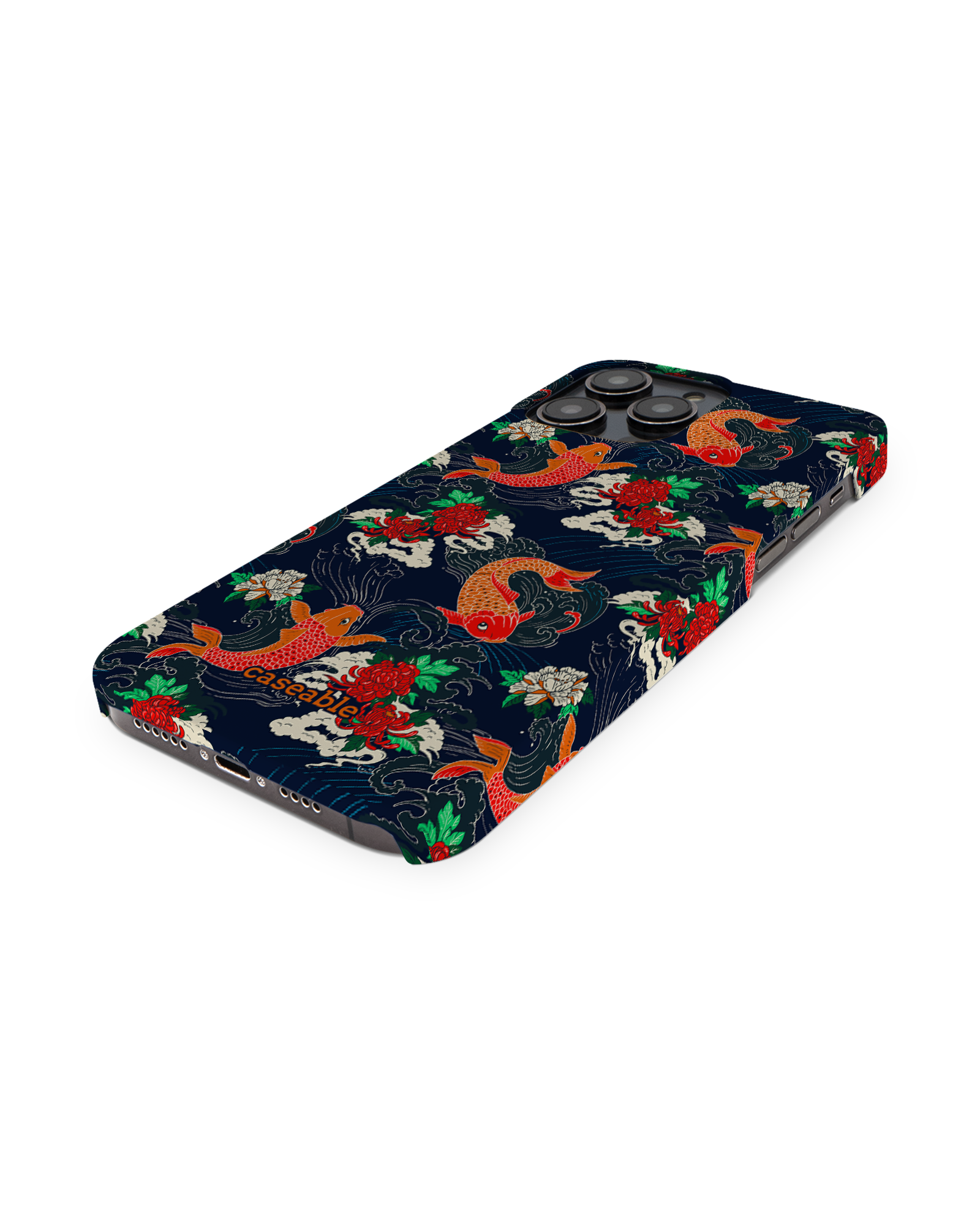 Repeating Koi Hard Shell Phone Case Apple iPhone 14 Pro Max