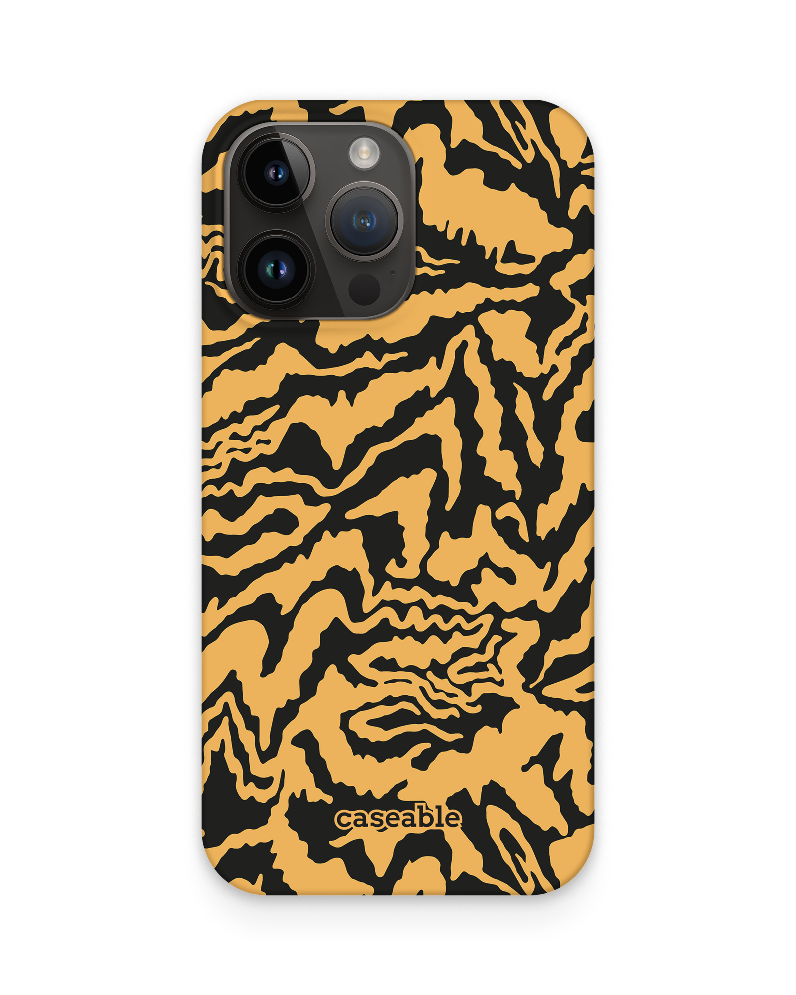 Warped Tiger Stripes Hard Shell Phone Case Apple iPhone 14 Pro Max