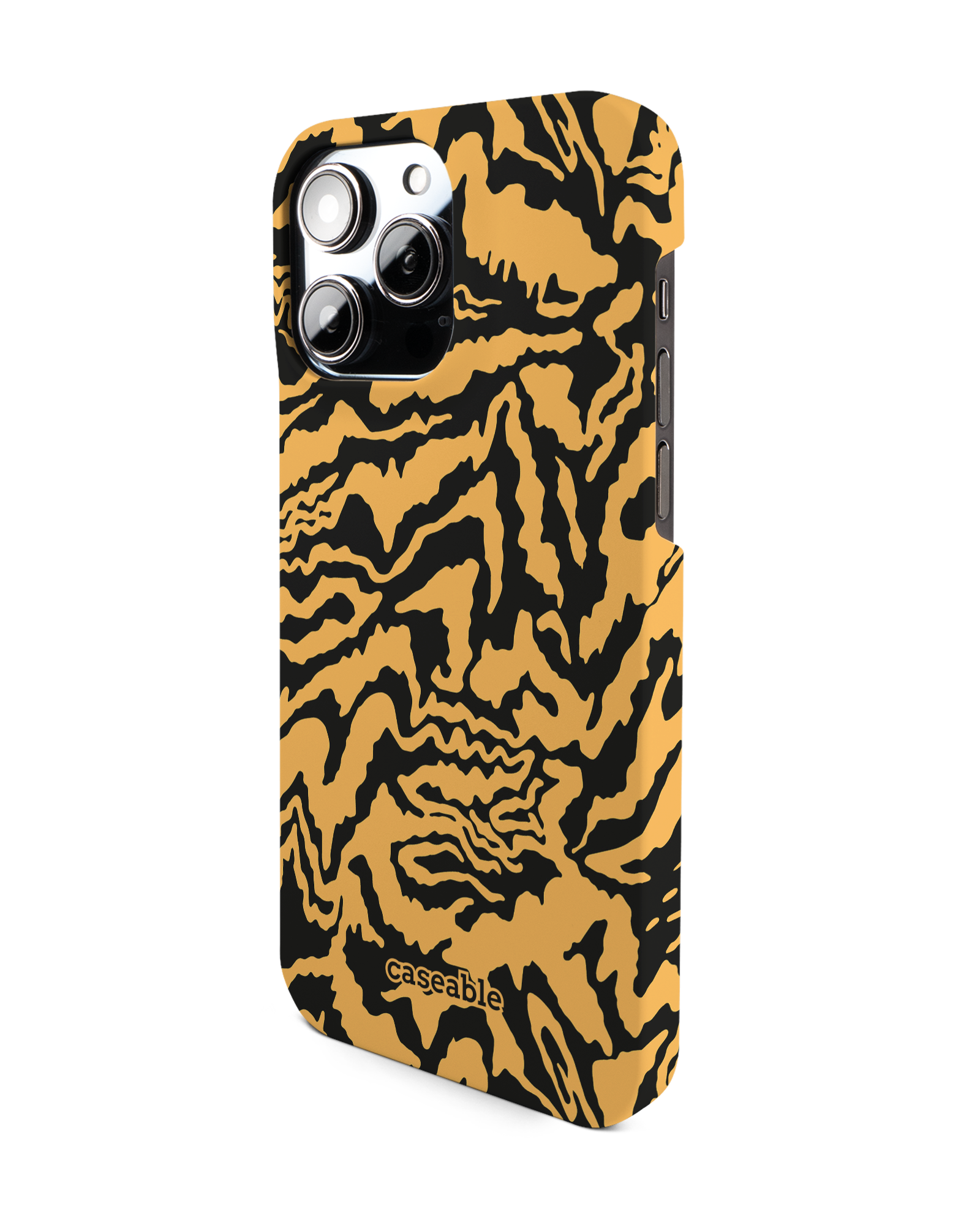 Warped Tiger Stripes Hard Shell Phone Case Apple iPhone 14 Pro Max