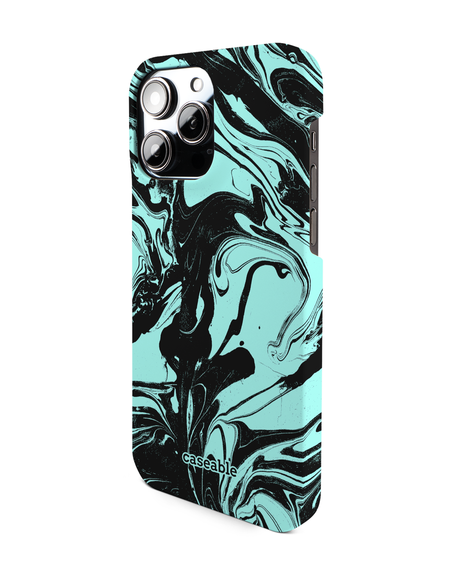 Mint Swirl Hard Shell Phone Case Apple iPhone 14 Pro Max