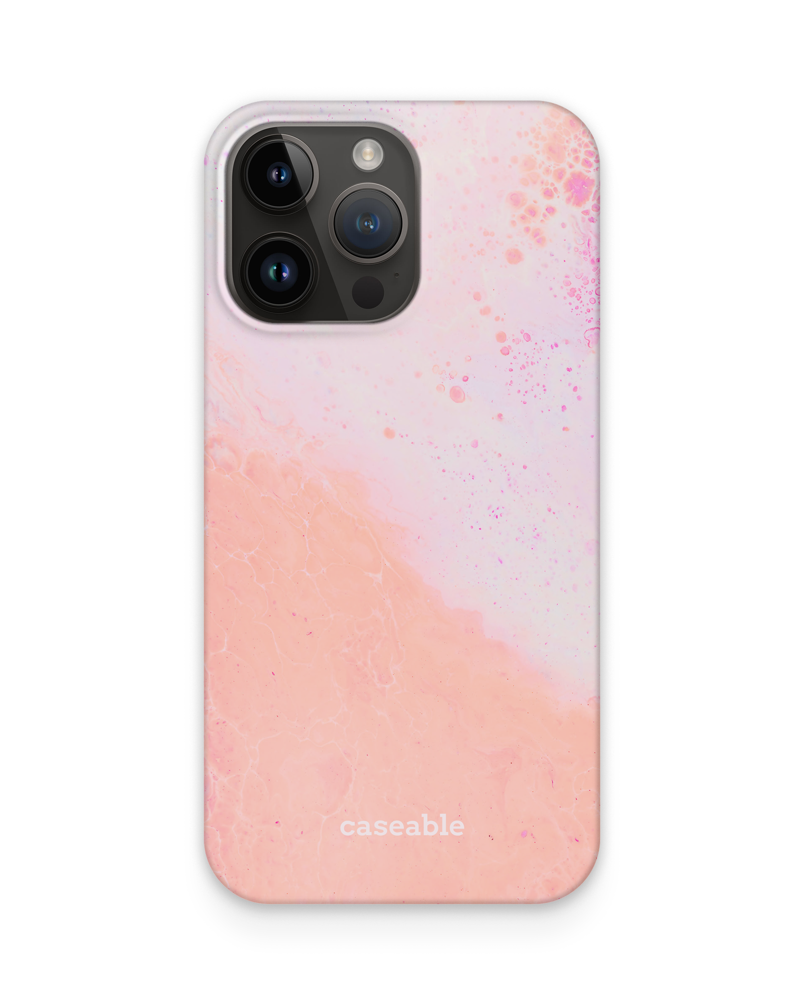 Peaches & Cream Marble Hard Shell Phone Case Apple iPhone 14 Pro Max