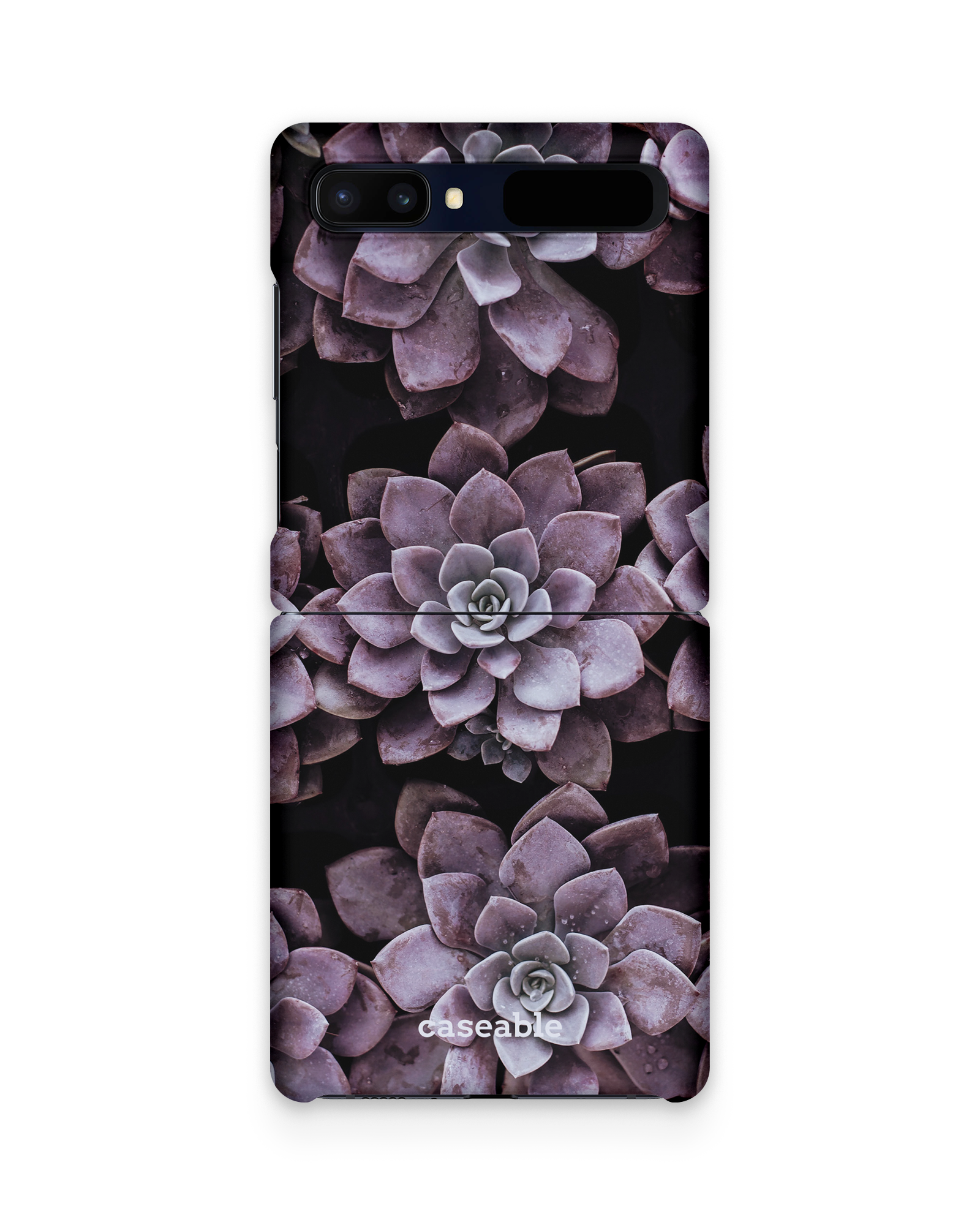 Purple Succulents Hard Shell Phone Case Samsung Galaxy Z Flip