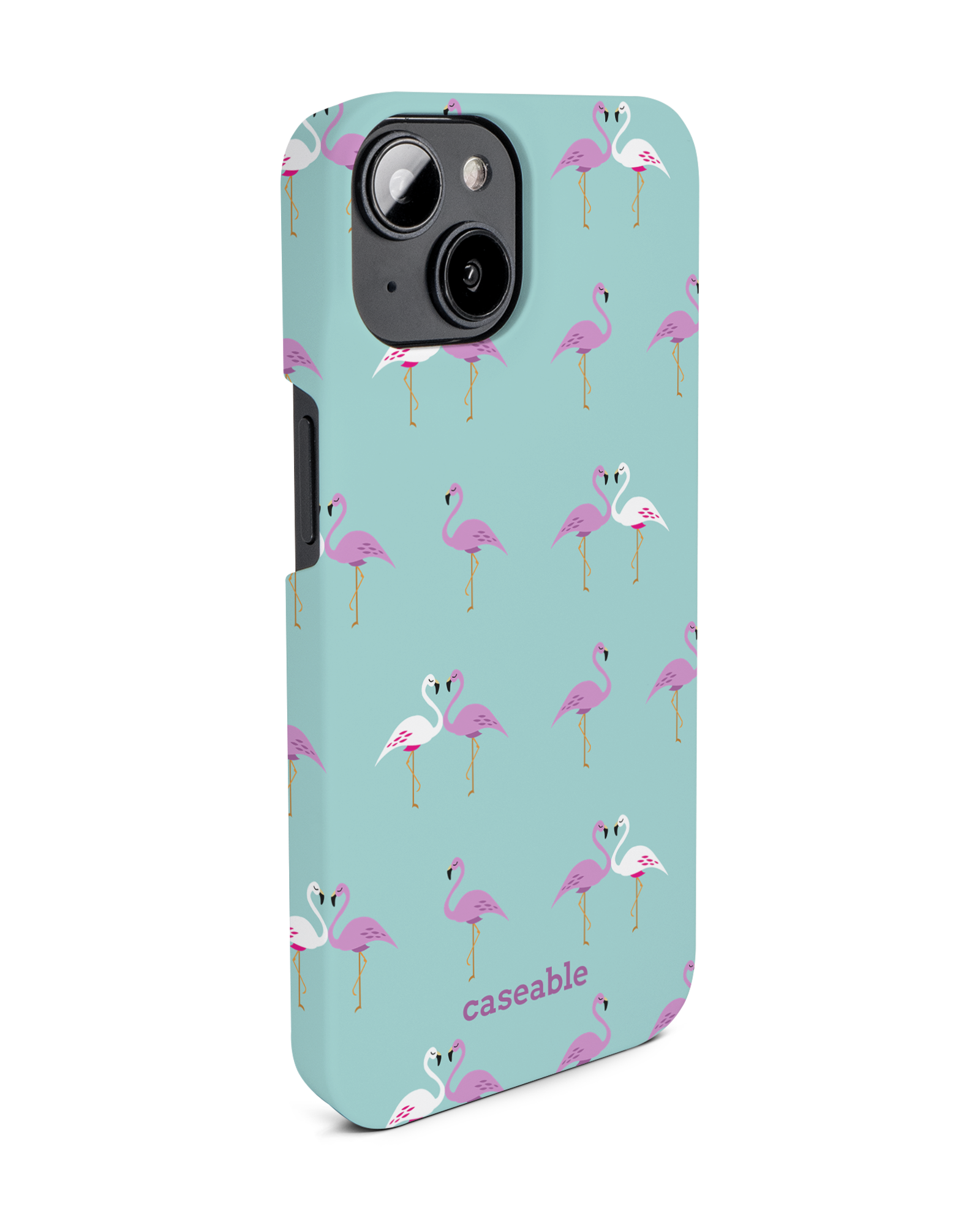 Two Flamingos Hard Shell Phone Case Apple iPhone 14