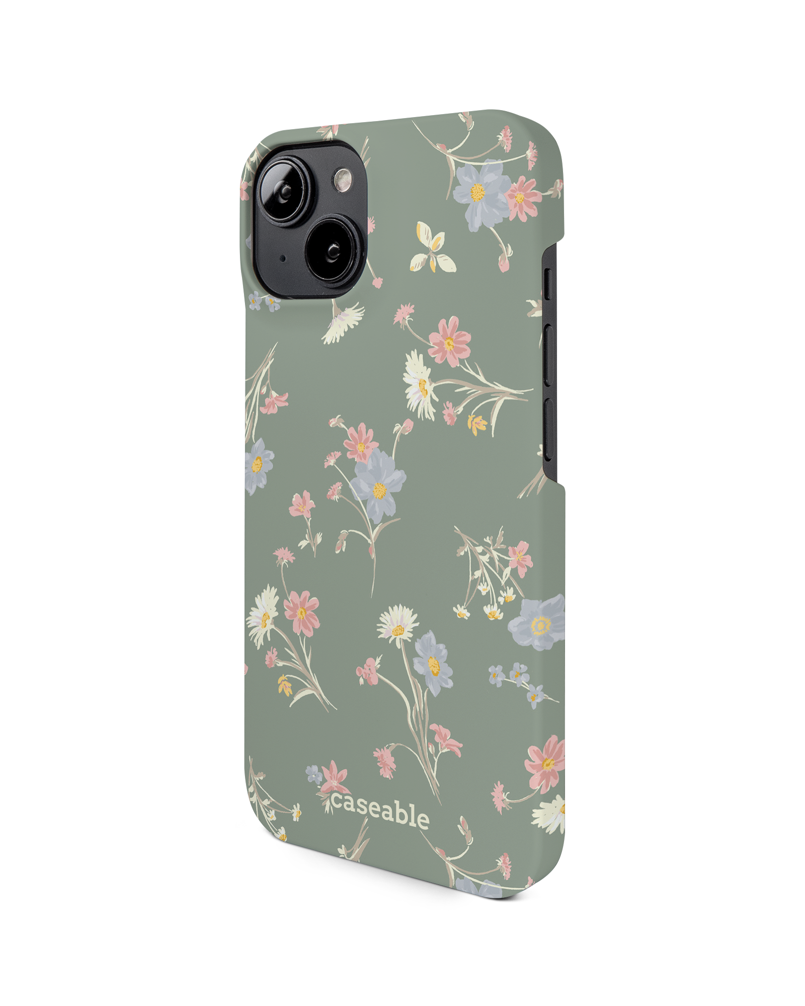 Wild Flower Sprigs Hard Shell Phone Case Apple iPhone 14