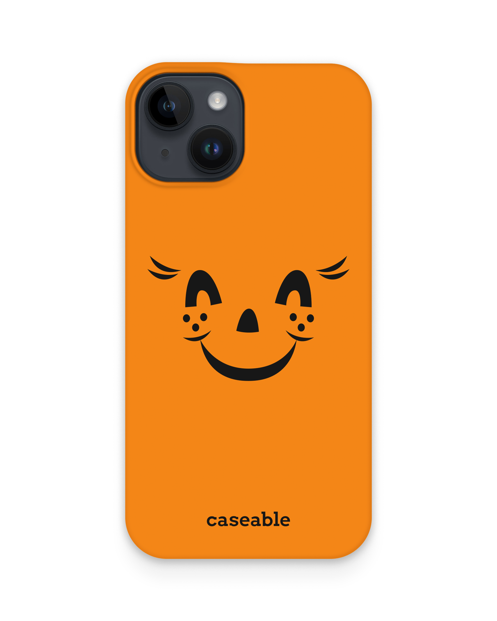 Pumpkin Smiles Hard Shell Phone Case Apple iPhone 15