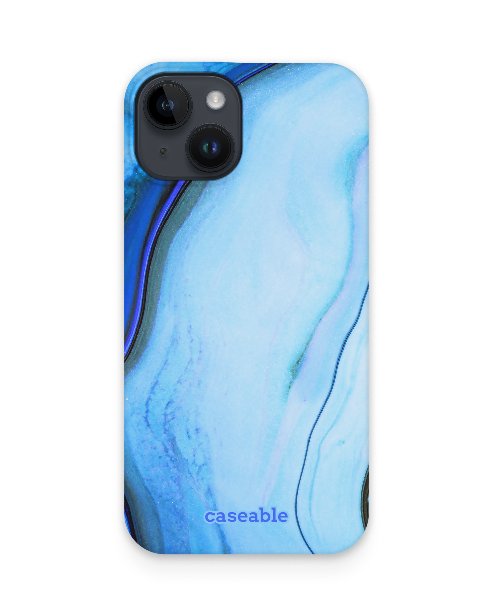 Cool Blues Hard Shell Phone Case Apple iPhone 15