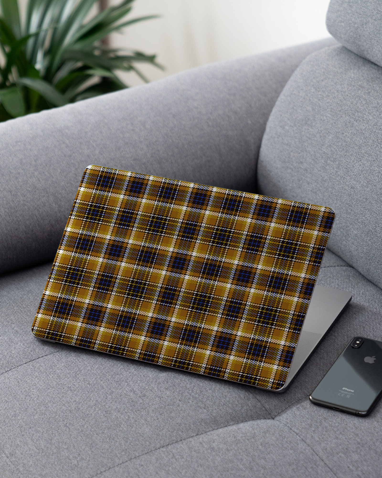 Autumn Country Plaid Laptop Skin for 13