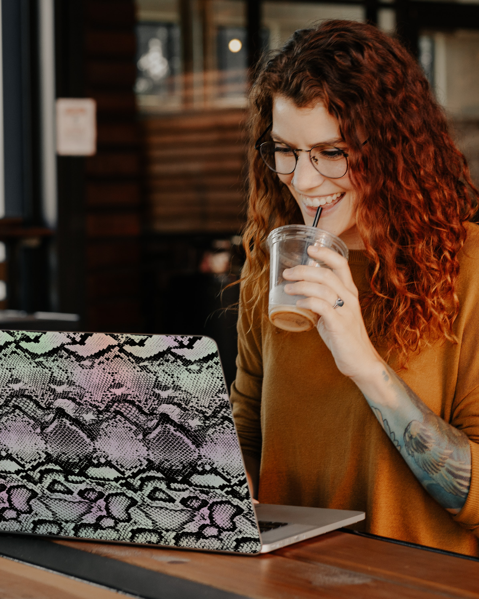 Groovy Snakeskin Laptop Skin for 13