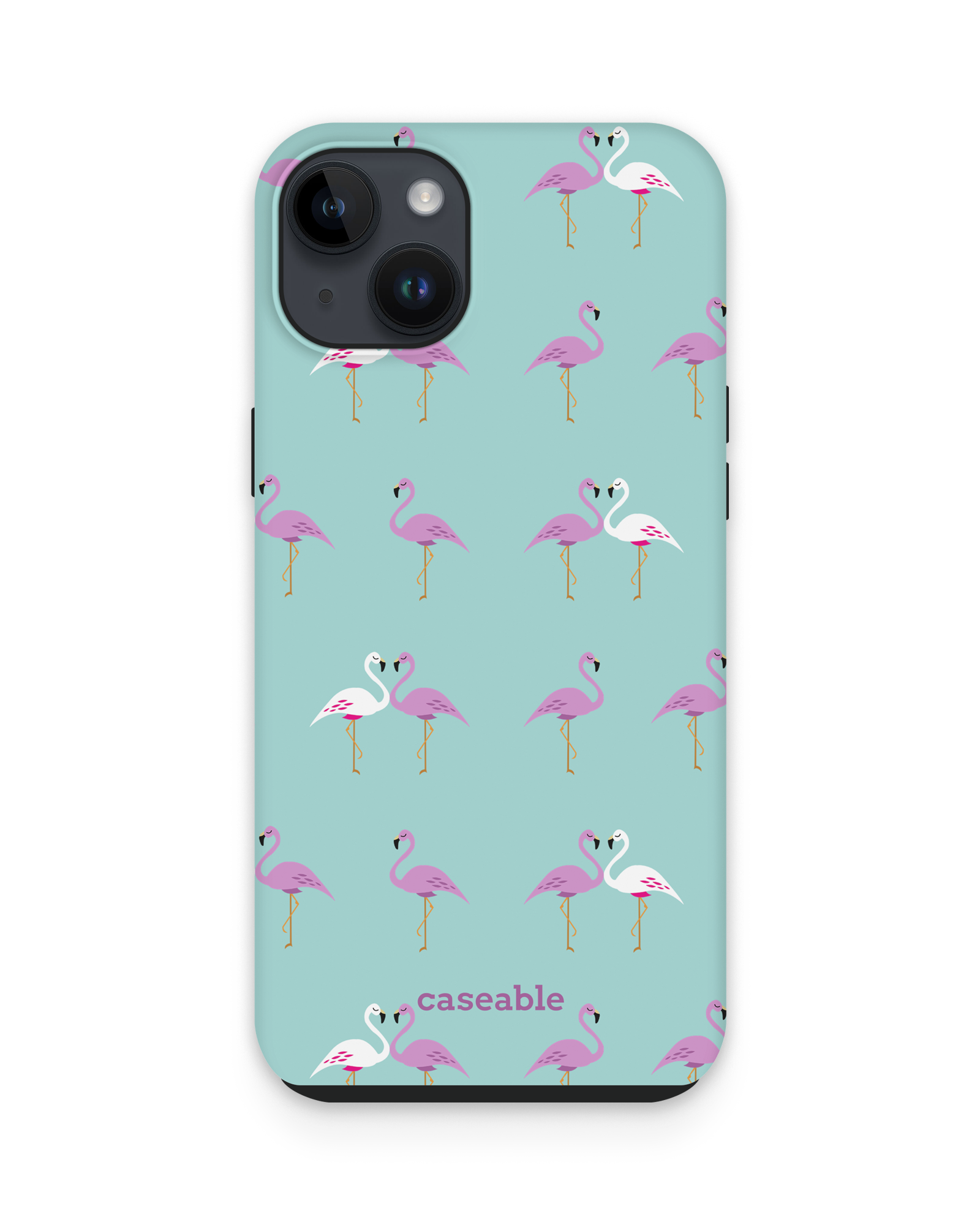 Two Flamingos Premium Phone Case Apple iPhone 14 Plus