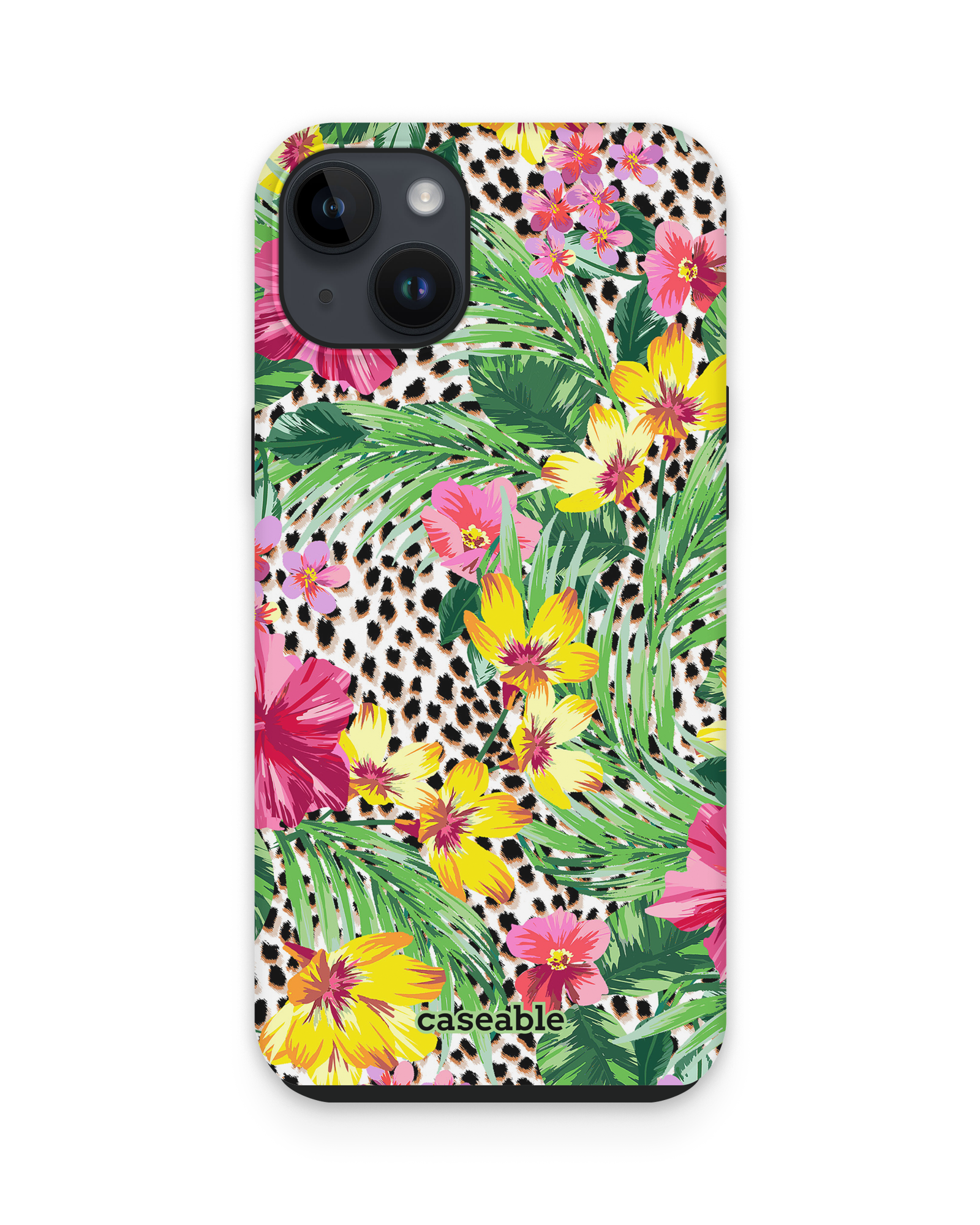 Tropical Cheetah Premium Phone Case Apple iPhone 15 Plus