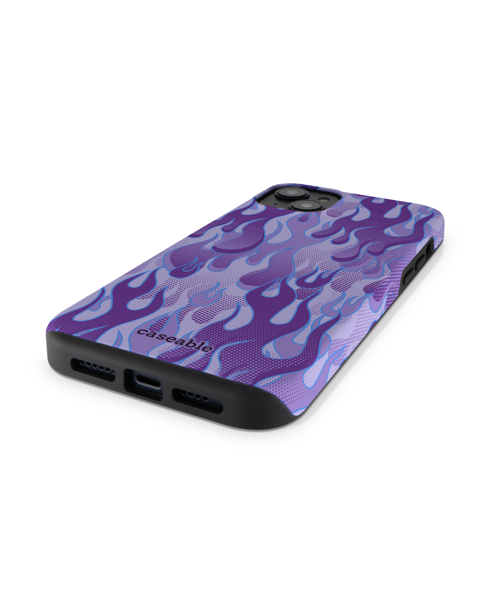 Purple Flames Premium Phone Case Apple iPhone 14 Plus