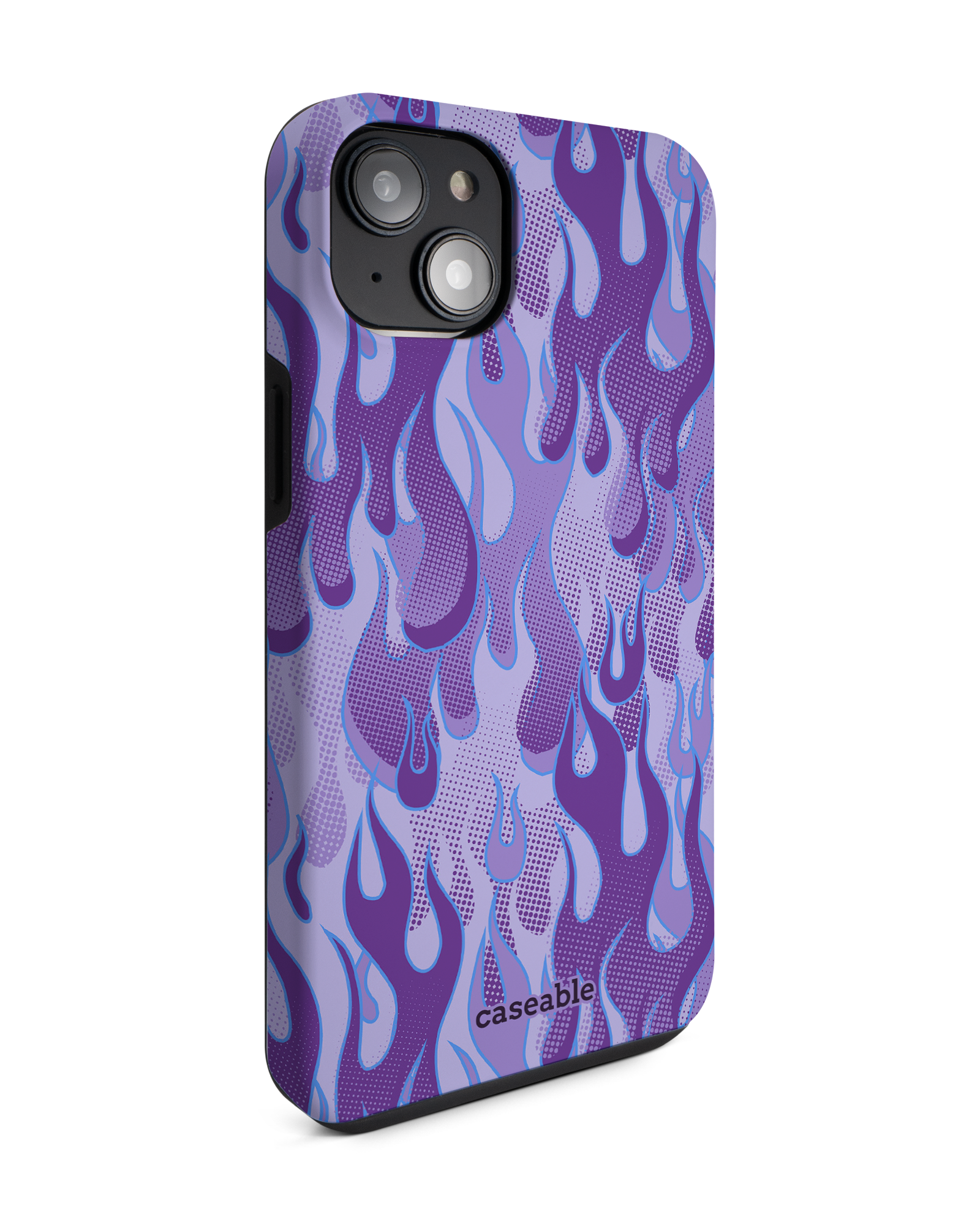 Purple Flames Premium Phone Case Apple iPhone 14 Plus